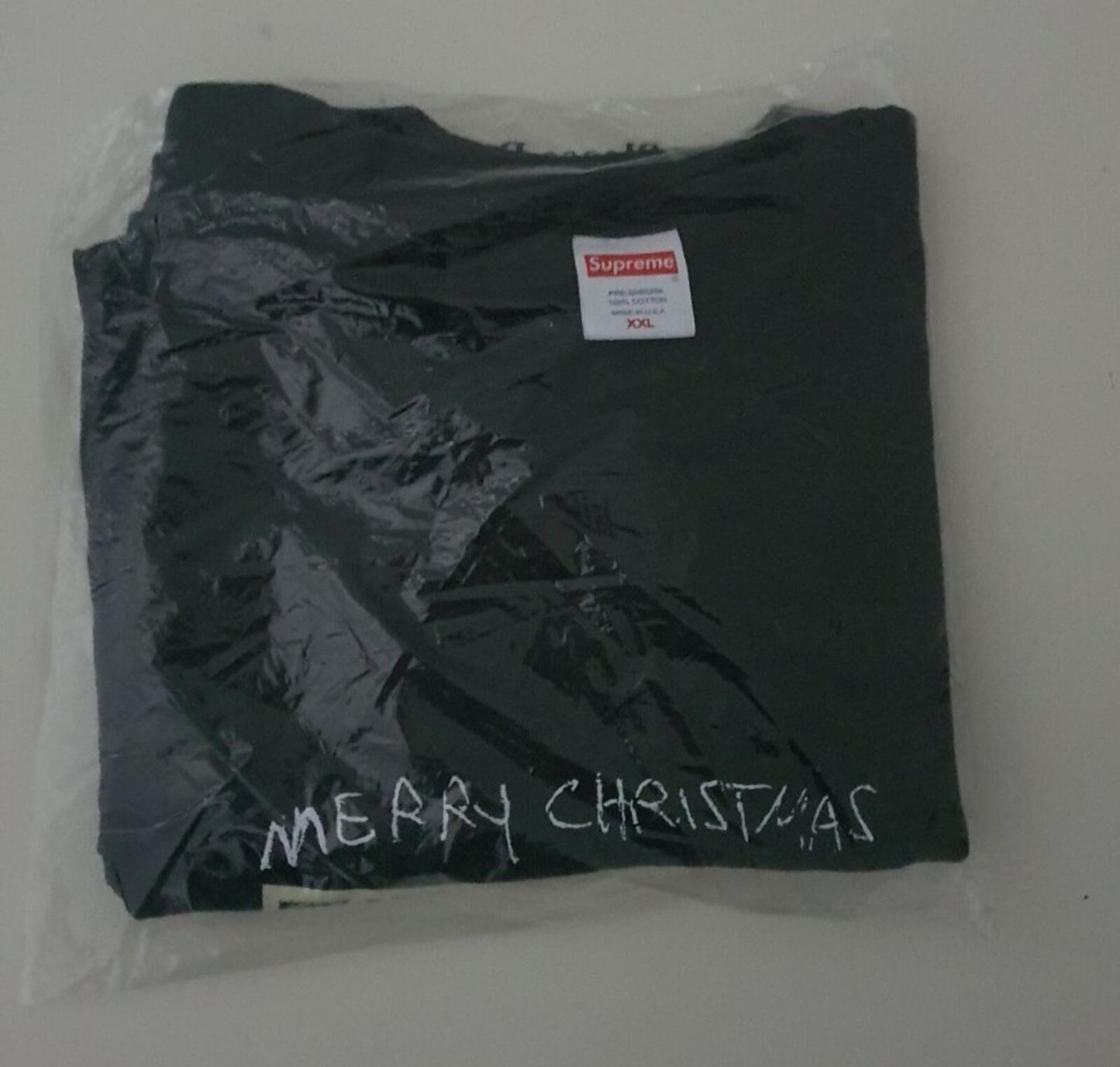 FW21 Supreme Spend it tee t-shirt black size XXL 2XL Christmas New And Unopened