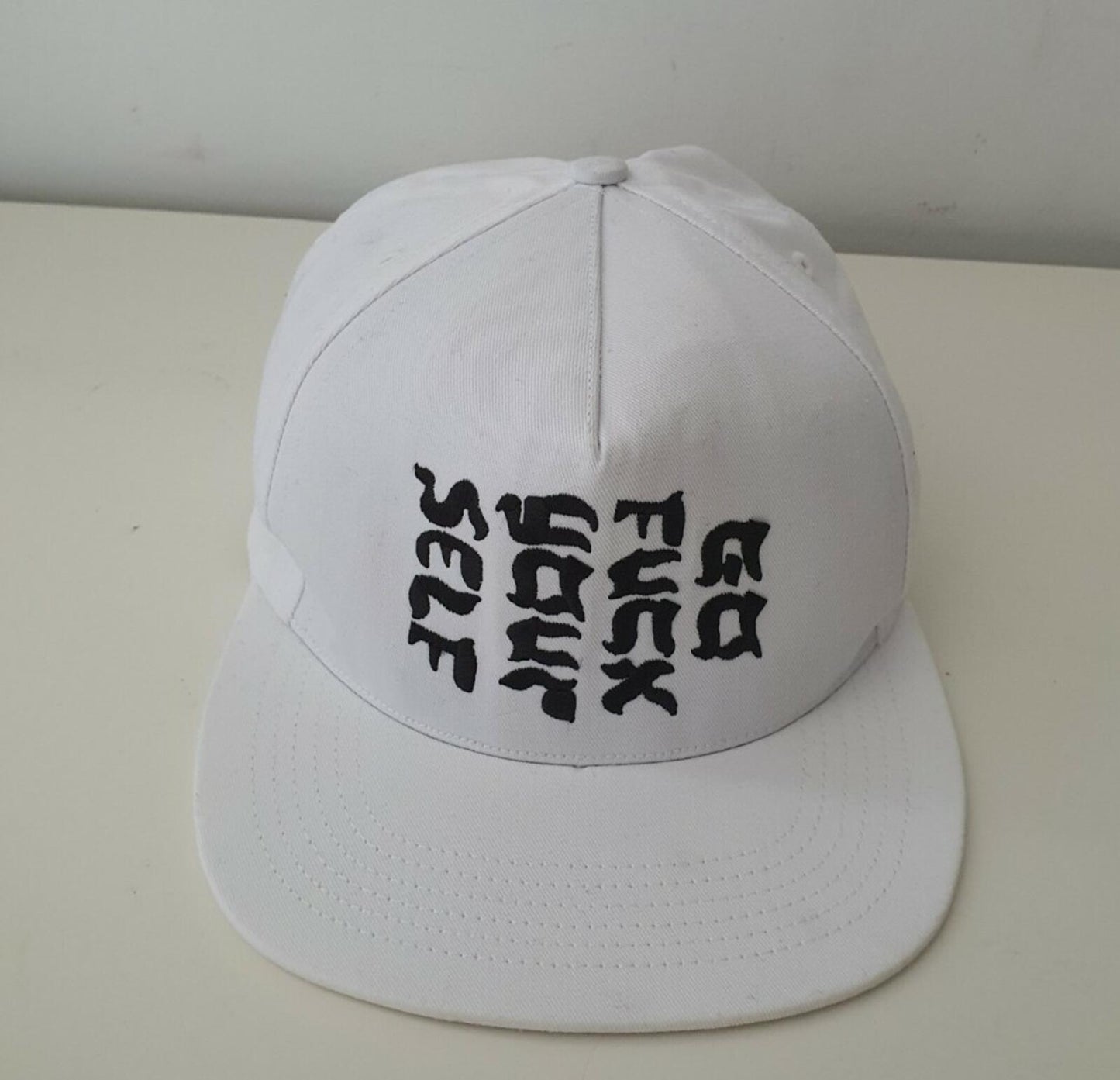 SS17 Supreme Go Fuc k Yourself 5-panel Cap White