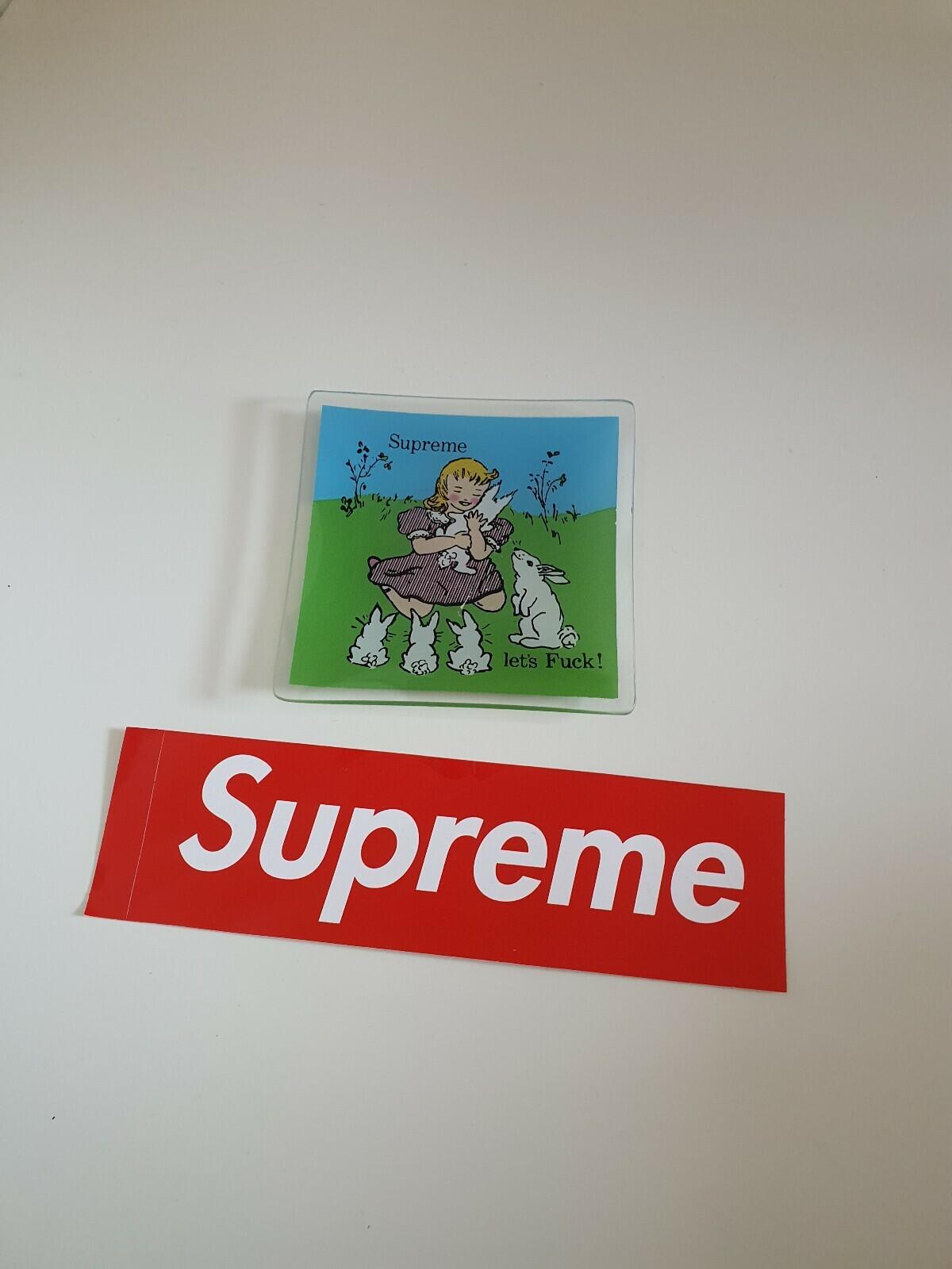 FW16 Supreme Let's F uck ashtray glass tray Accessory