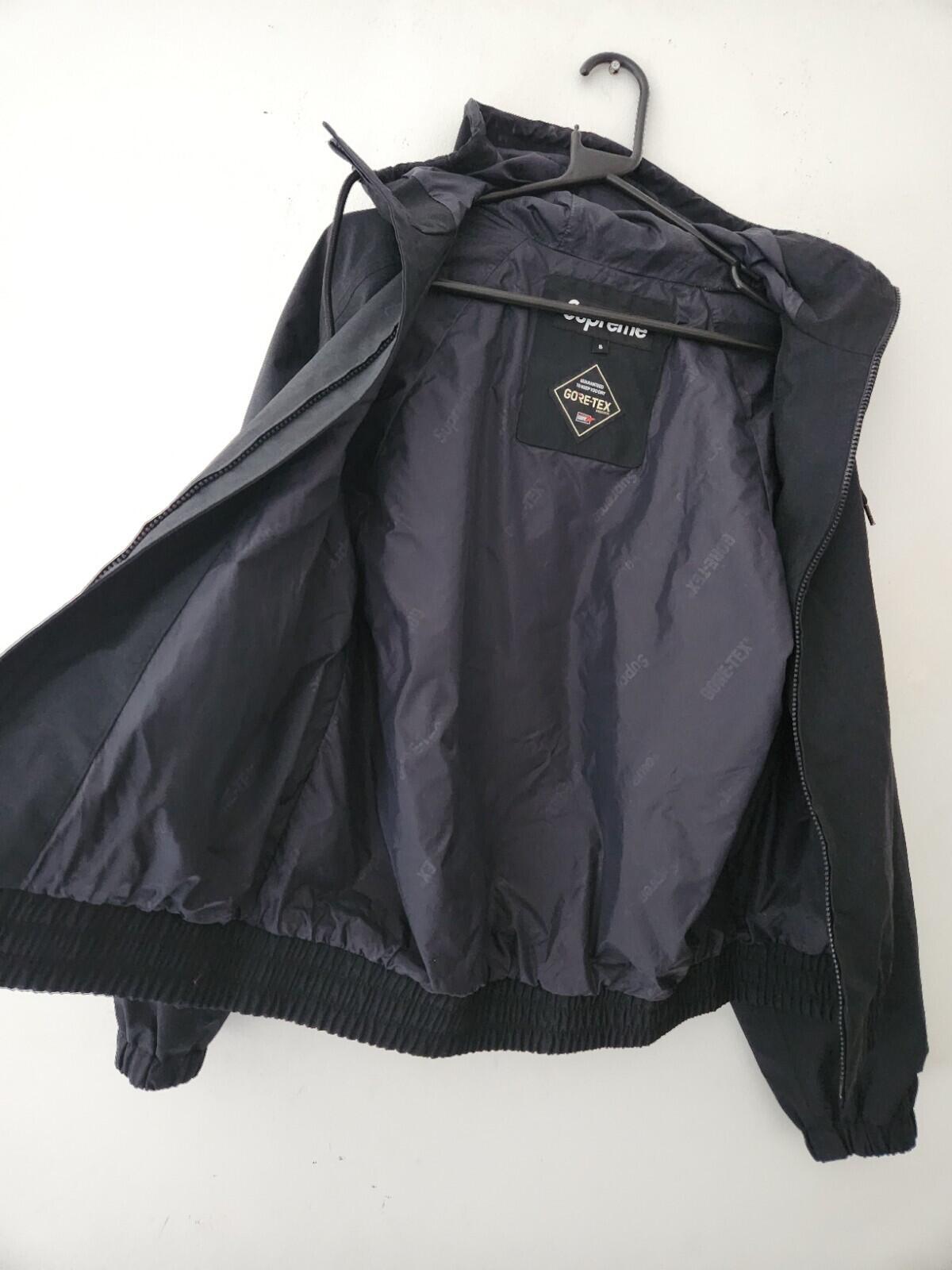 SS19 Supreme GORE-TEX Hooded Harrington Jacke Wasserdicht Atmungsaktiv Small Schwarz