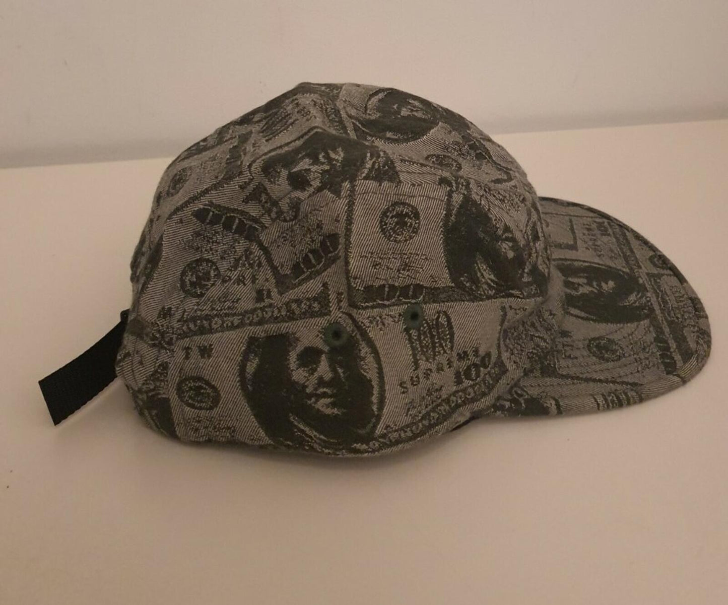 FW17 Supreme 100 Dollar Bill camp cap green hat New