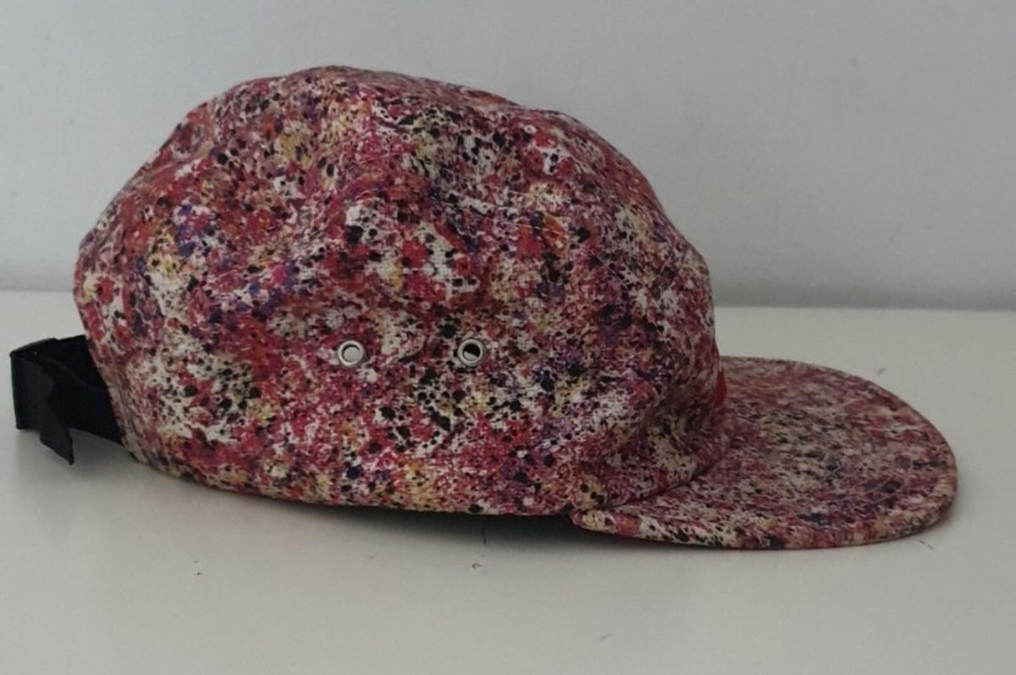 SS13 Supreme x Liberty Art Fabrics Splatter Camp Cap Vintage Hut Box Logo Selten