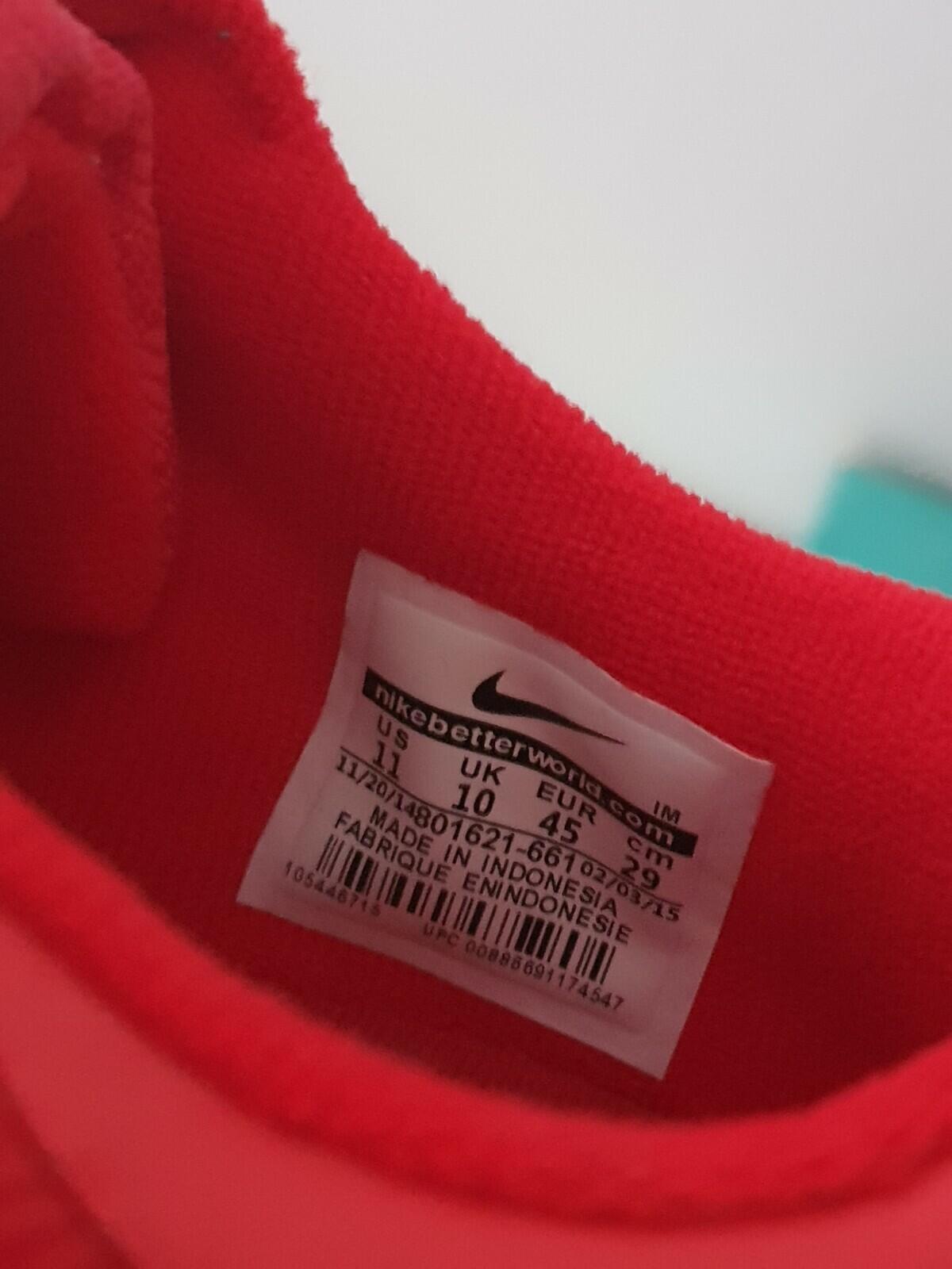 SS15 Supreme x Nike SB GTS trainers red US 11 UK 10  EU 45 lot Rare Vintage 2015