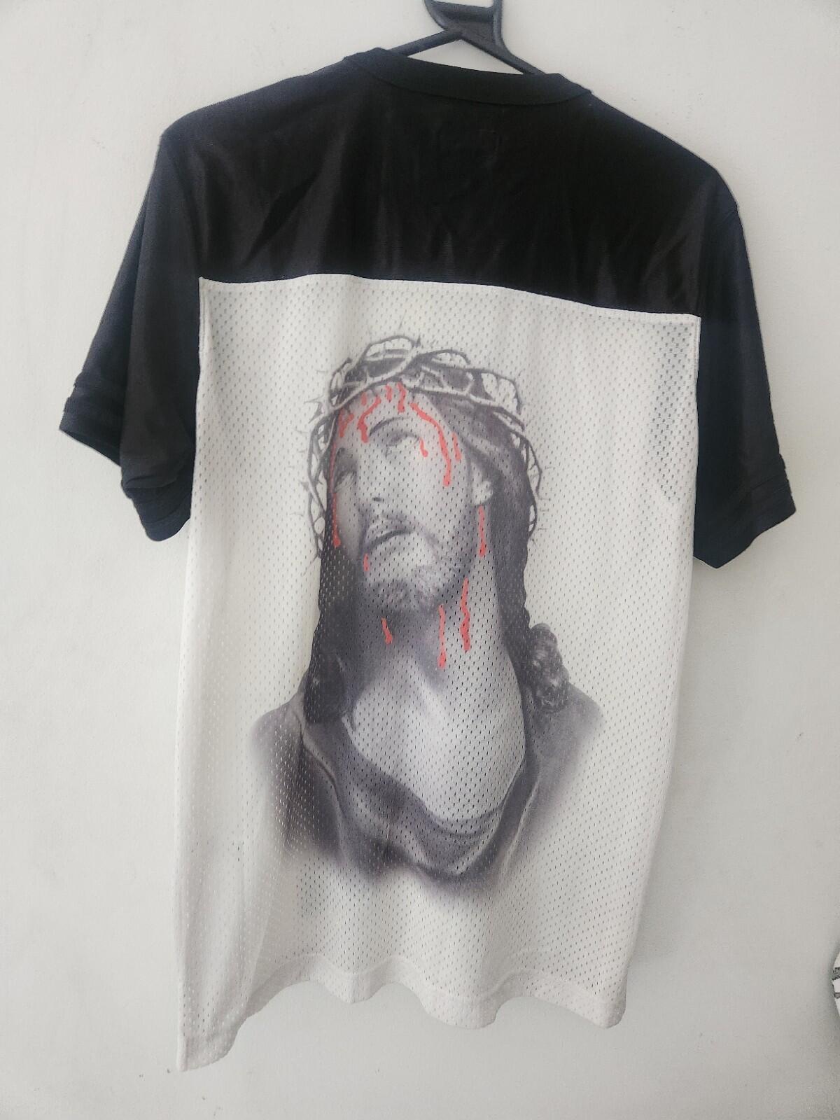 SS13 Supreme Jesus Football Top Trikot Vintage T-Shirt Schwarz Oberteil S Small