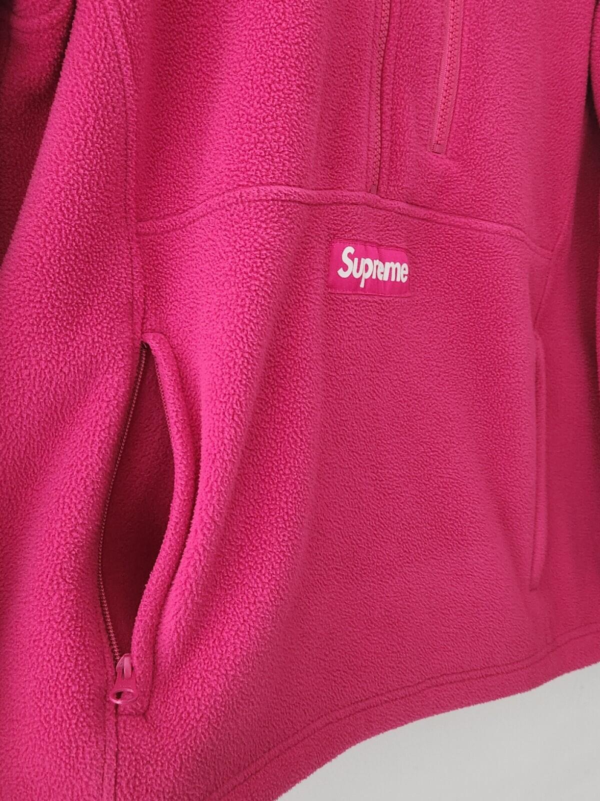 SS21 Supreme Polartec Half Zip Pullover Size M Medium Pink Fleece Magenta