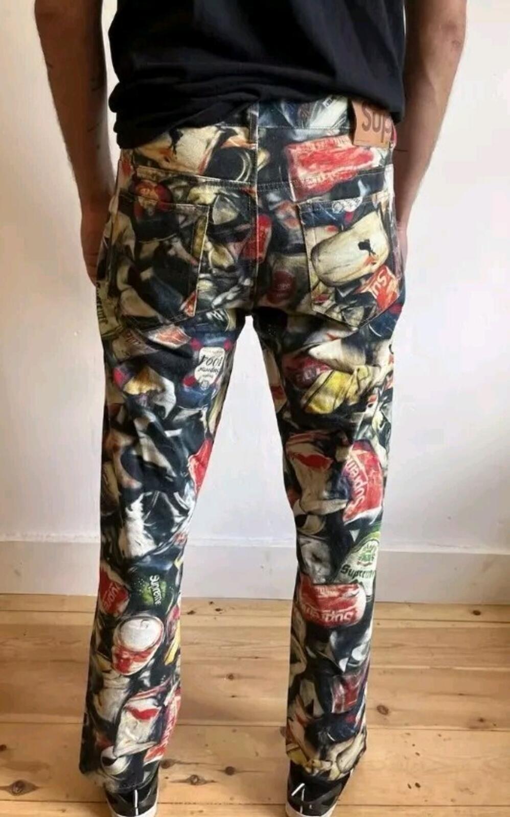 SS21 Supreme Cans regular jeans size 34 W34 L32 Cotton Trousers Pants