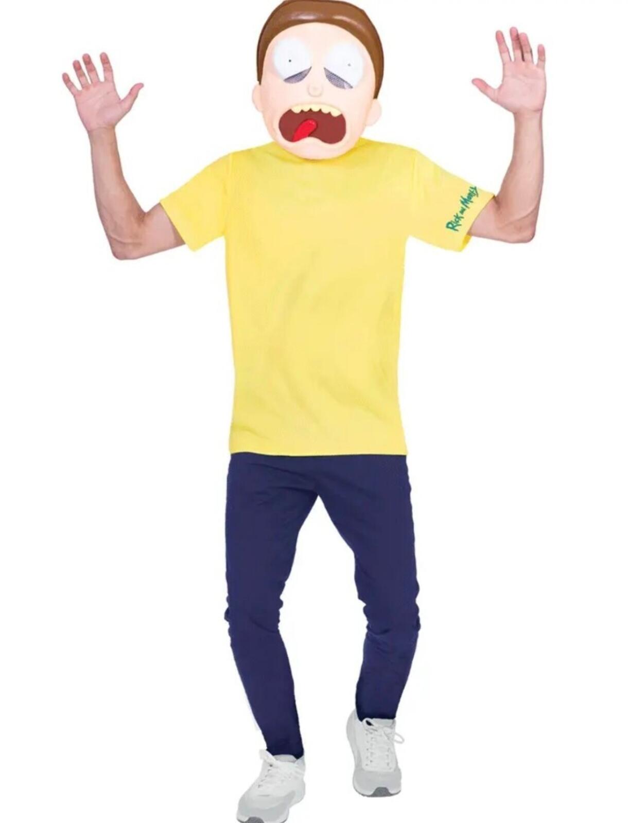 RICK and MORTY Smith Costume Fancy Dress Mens Halloween Cartoon Adult Licensed