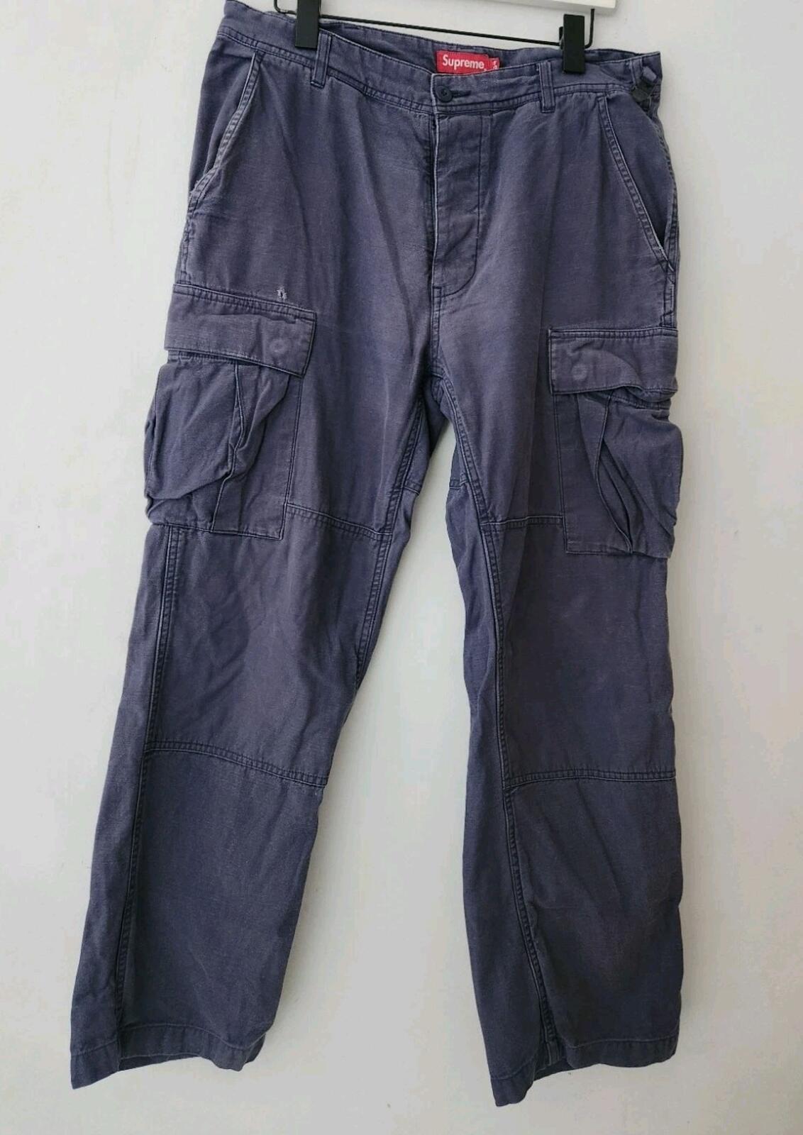 FW18 Supreme Cargo Pant Navy Size 34 W34 L32