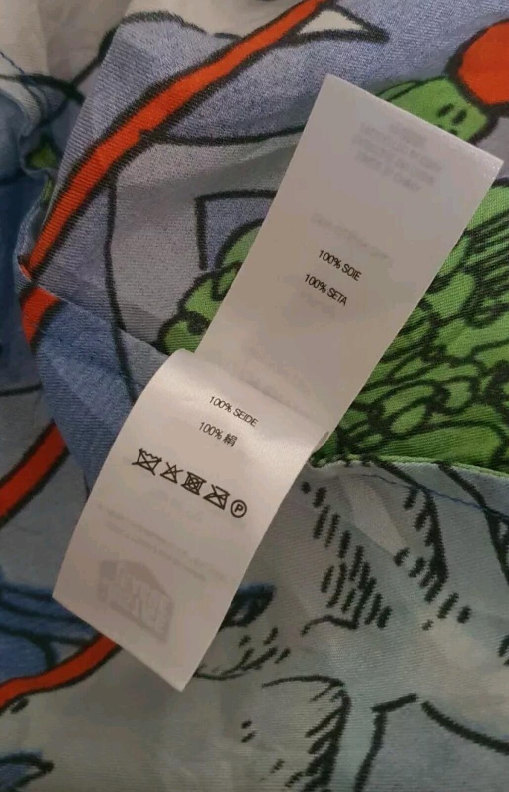 SS23 Supreme Ronin Silk S/S Shirt Blue Size M medium short sleeve