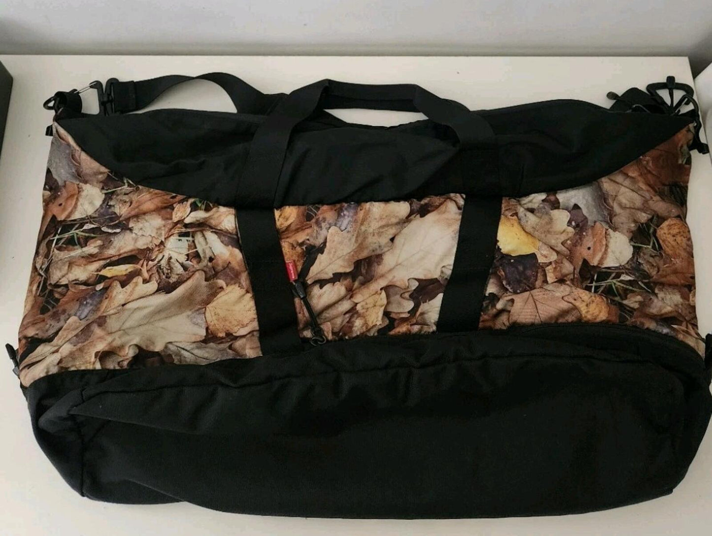 FW16 Supreme x The North Face Apex Duffle Bag Leaves TNF Nylon Duffel