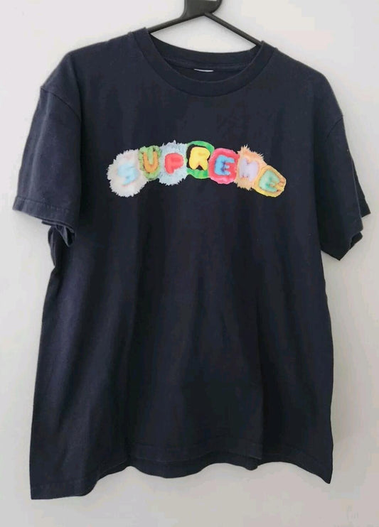 FW19 Supreme Pillows Tee Navy T-shirt talla S Pequeña