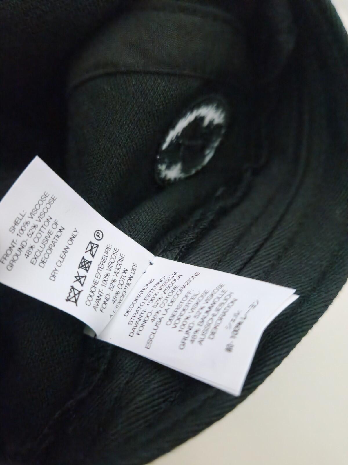 SS24 Supreme x Goodenough crushed rayon camp cap hat black  box logo