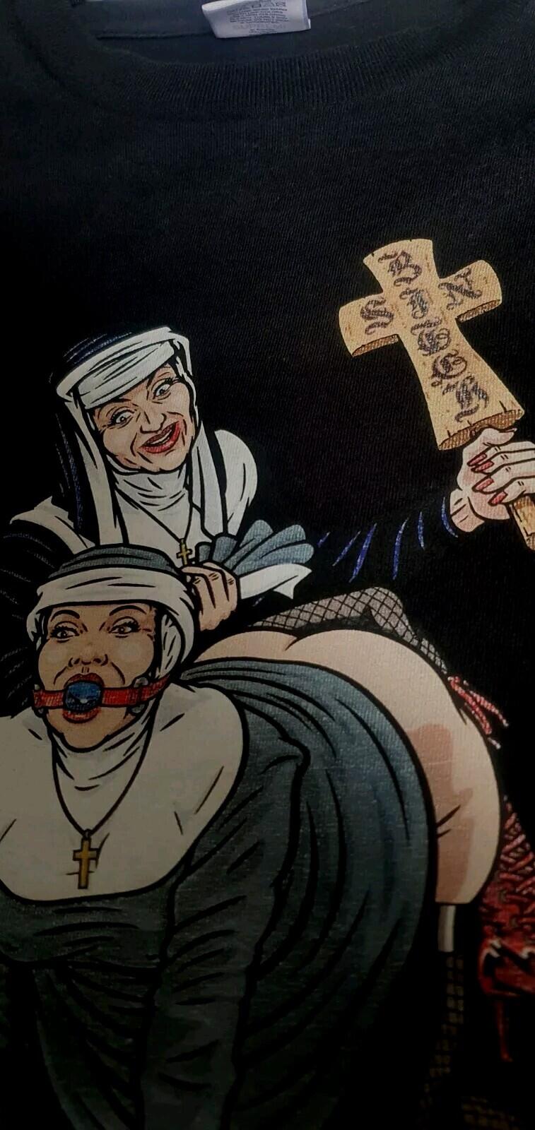 FW22 Supreme Nuns Black Tee Size S Black Original Artwork By Sean Cliver