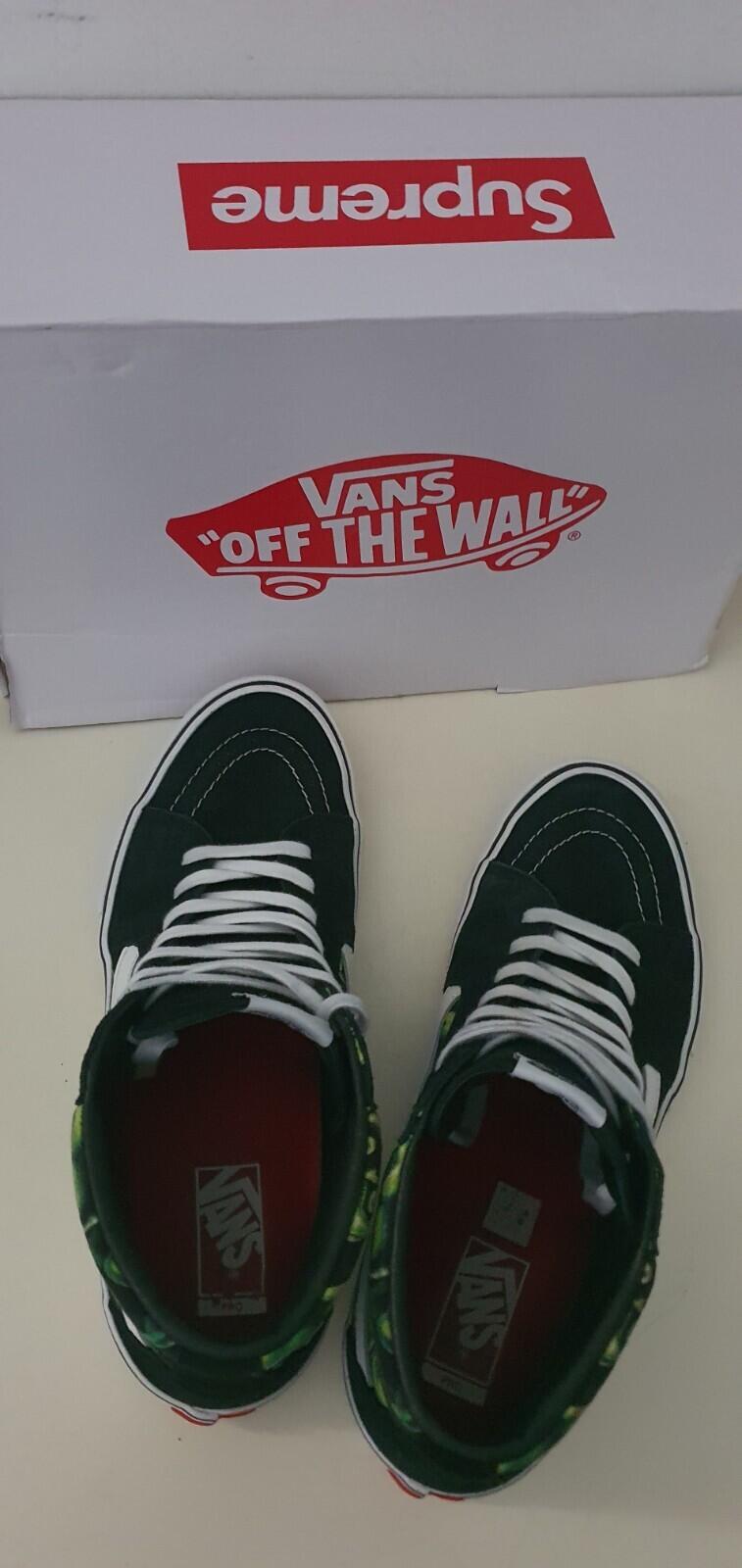 SS18 Supreme x Vans Skull Pile Sk8-Hi UK 10 US 11 EUR 44.5 Turnschuhe