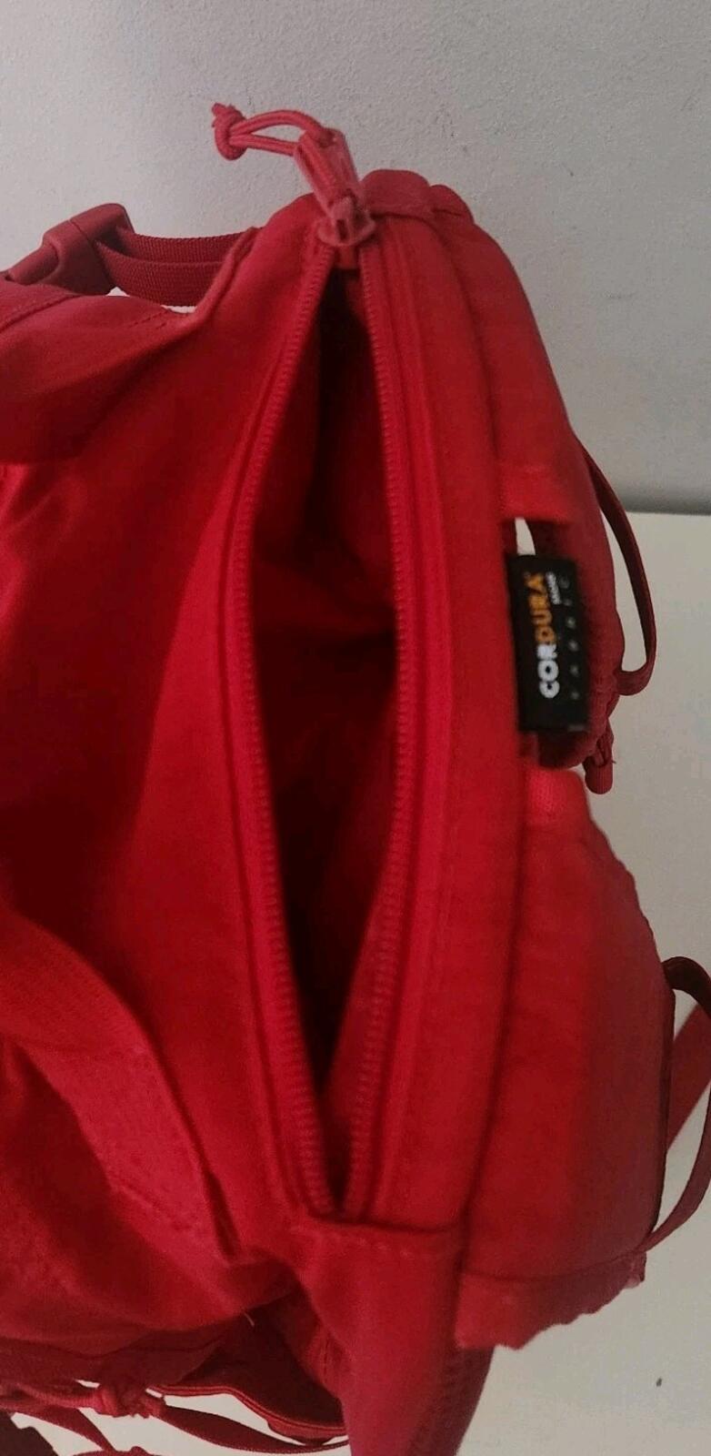 FW20 Supreme Backpack Dark Red Bag Water Resistant Nylon Rucksack