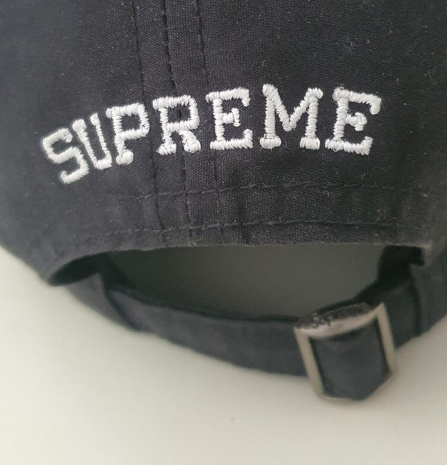 FW21 Supreme Ventile S Logo 6-panel Cap Wasserabweisende Kappe Schwarz Reflektierend