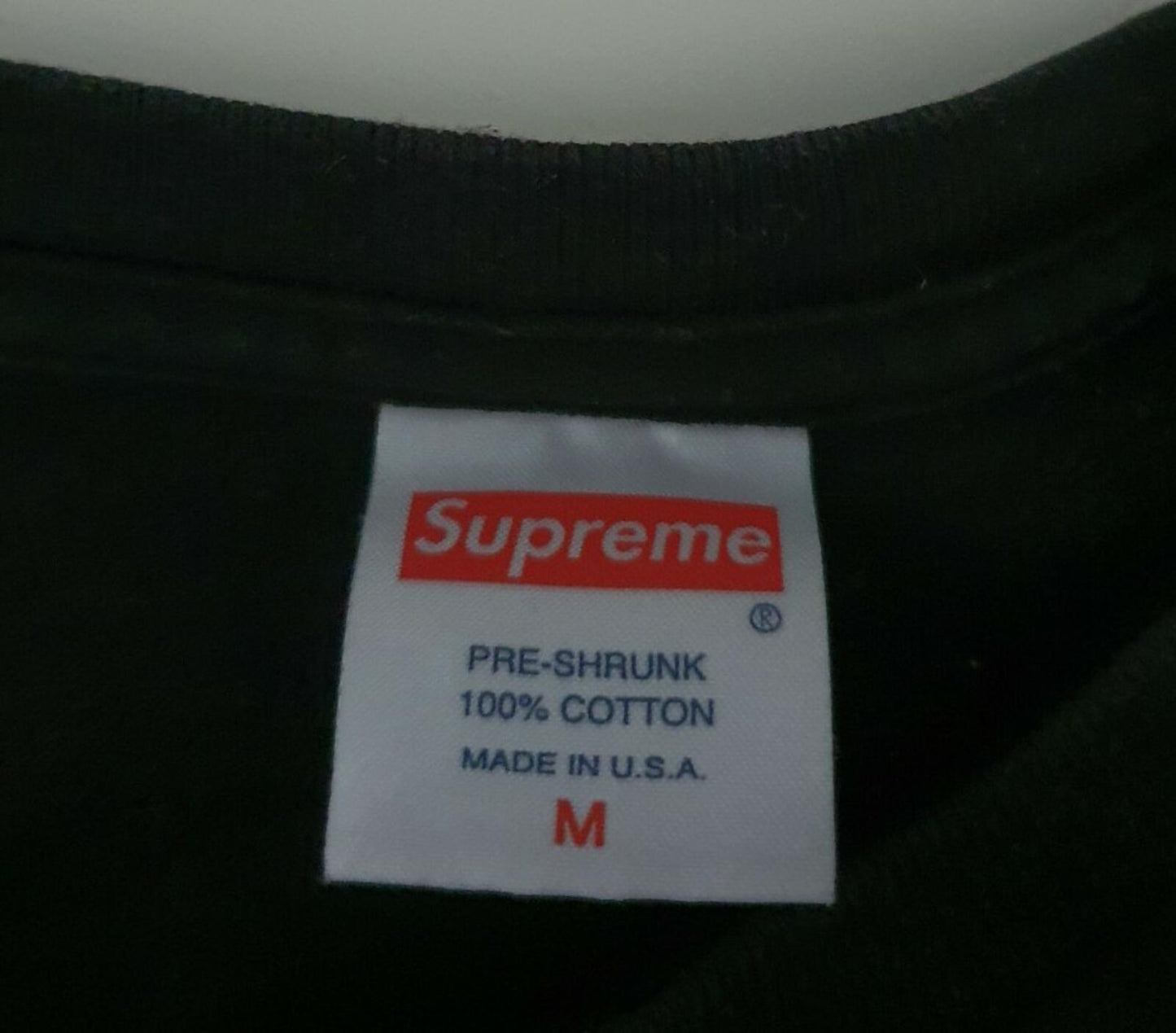 SS15 Supreme x Thrasher Flames Tee Black Size M