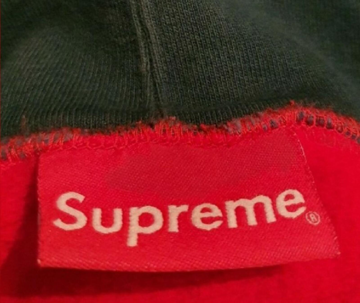 FW18 Supreme Panelled Hooded Sweatshirt Red Size L