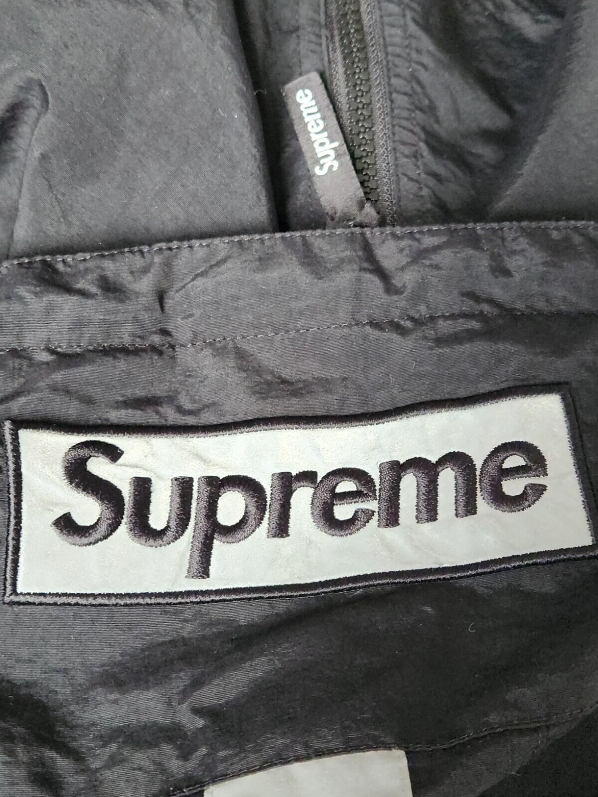 FW18 Supreme 2-Tone Zip Up Jacket Black Size M Water Resistant