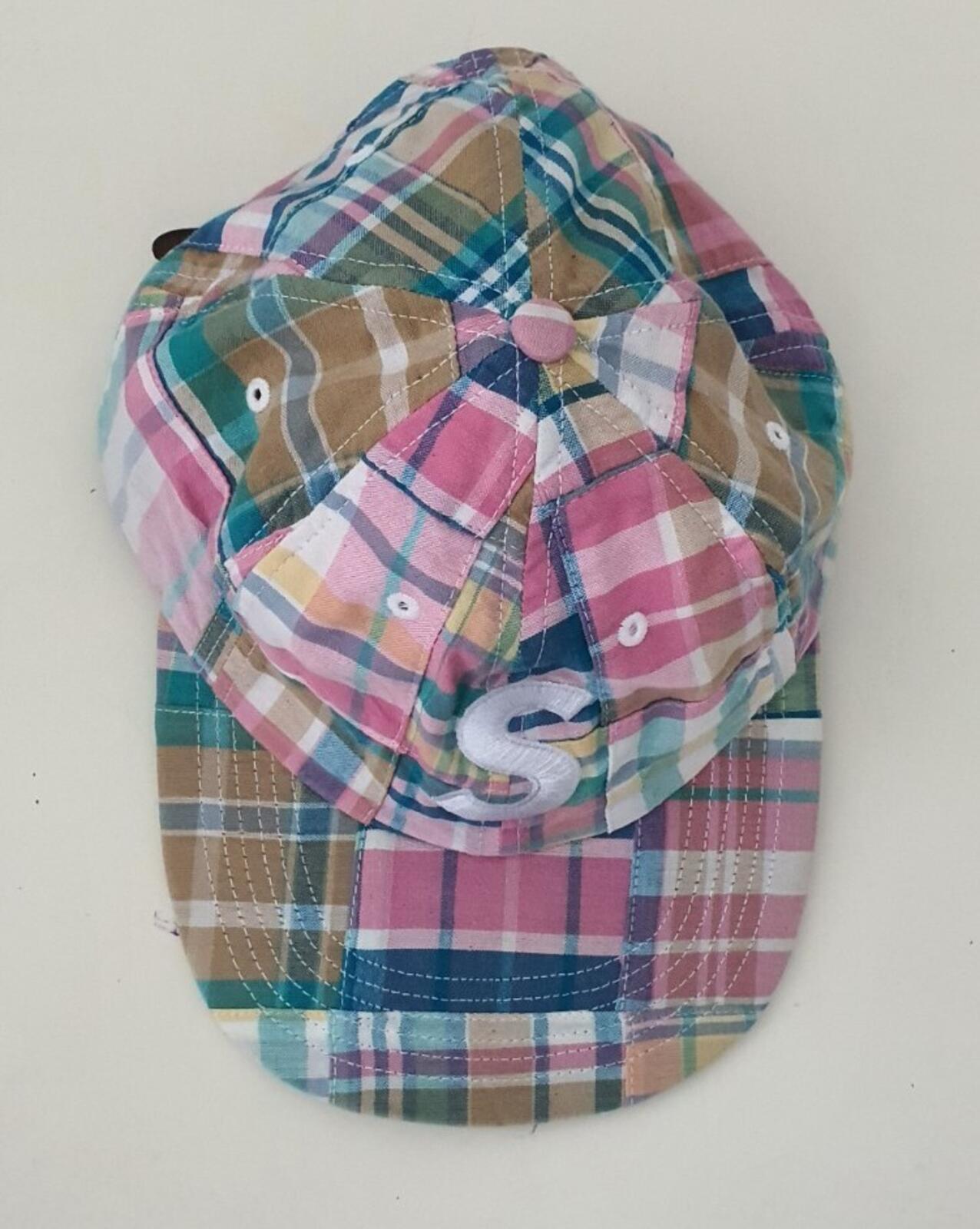 SS19 Supreme Patchwork Madras S Logo 6-Panel cap Multicolour hat