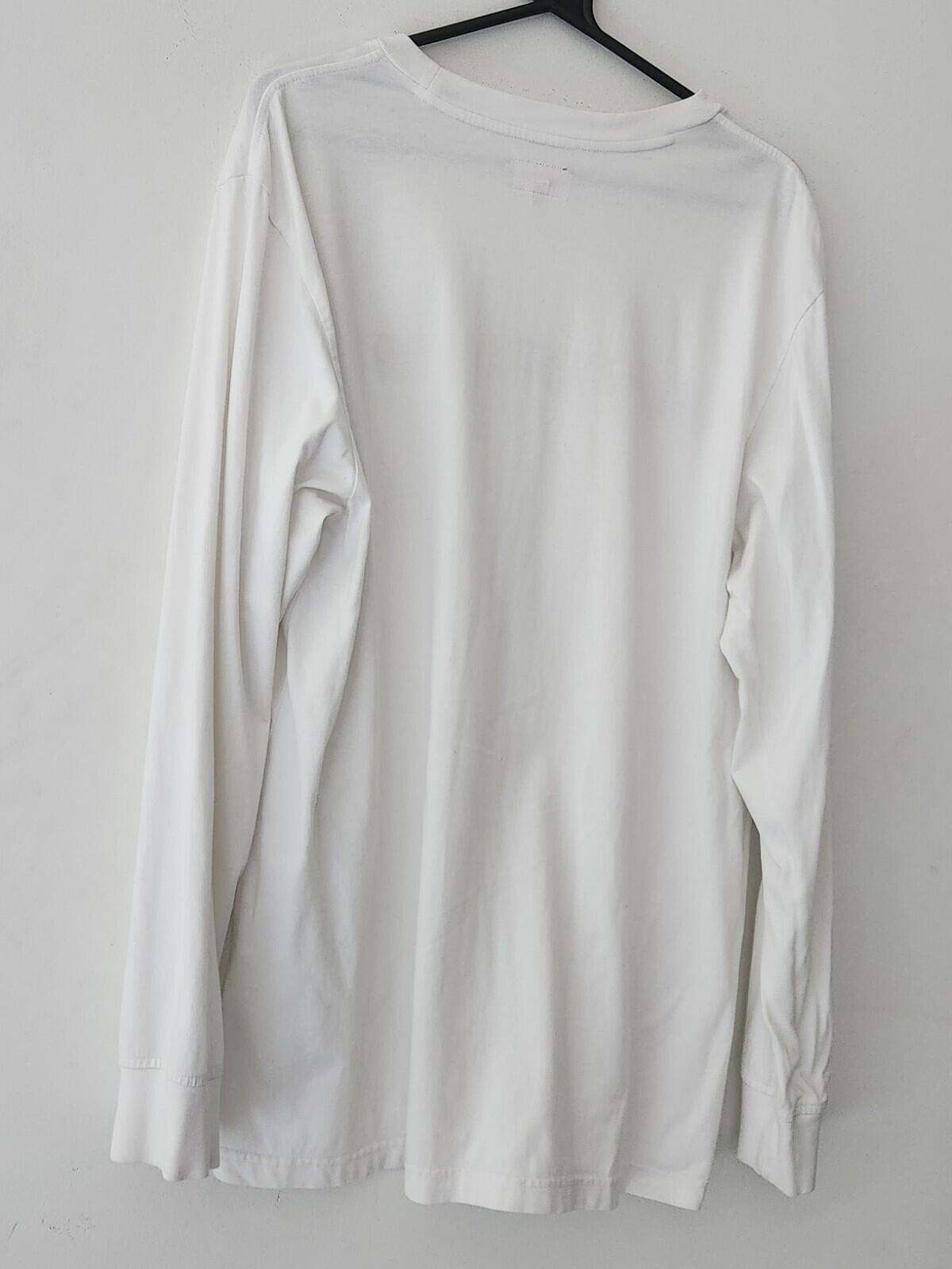 SS20 Supreme Meta logo White Longsleeve top size L large L/S T-shirt tee