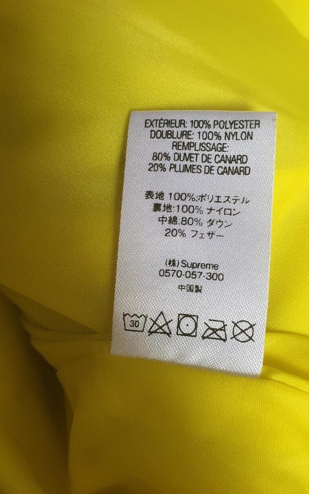 SS18 Supreme Gradient Puffy jacket S Small Duck Down Fill Water Resistant