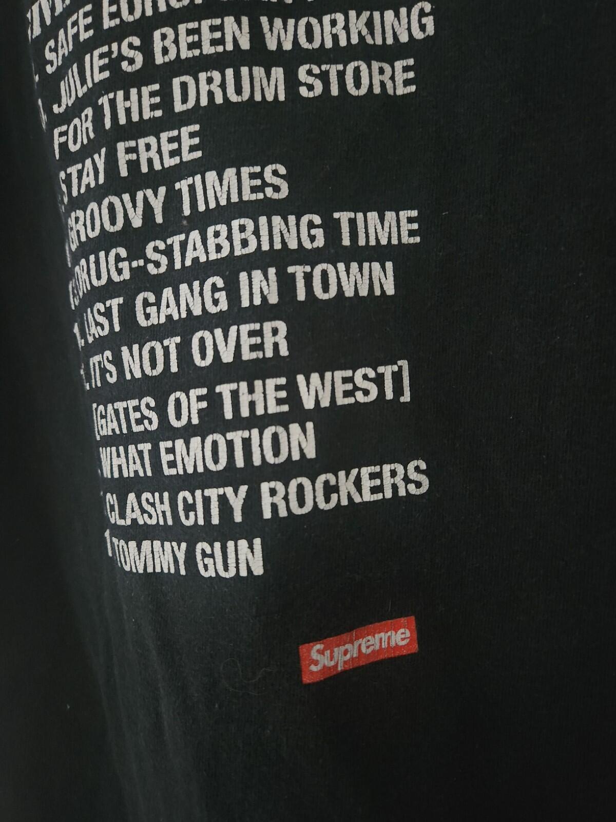 SS10 Supreme x Clash tee Size S Small black T-shirt vintage 2010 Very Rare