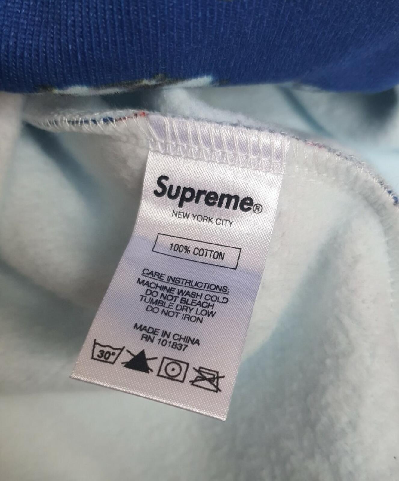 FW17 Supreme Jewels Kapuzenpullover Royalblau Größe M