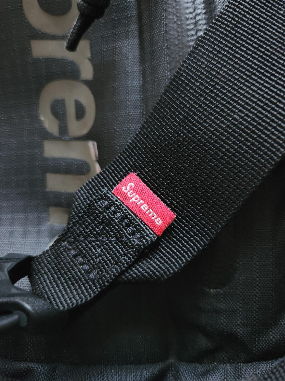 SS21 Supreme Sling Bag Black Water Resistant Shoulder Waist Nylon Ripstop