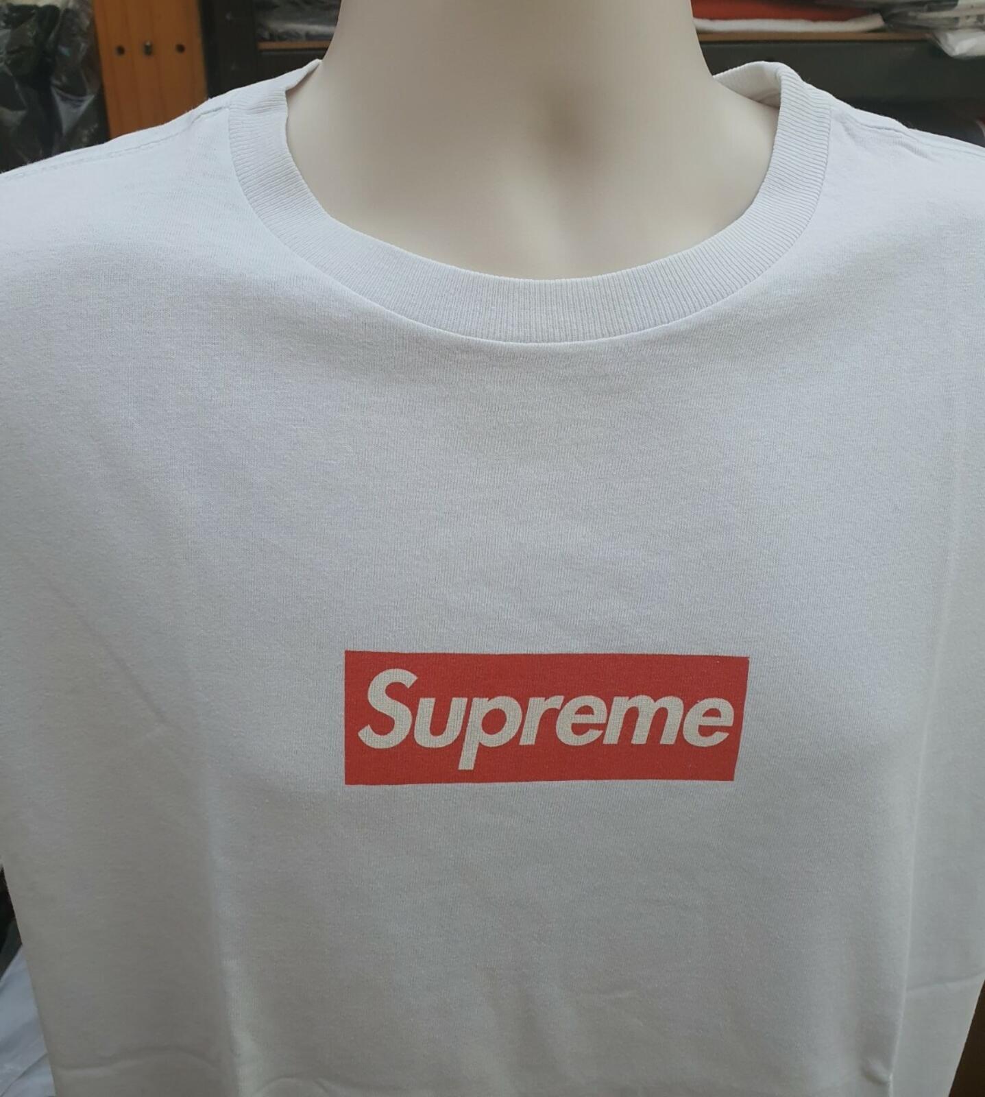 F&F Supreme Box logo Tee White Size L Friends & Family