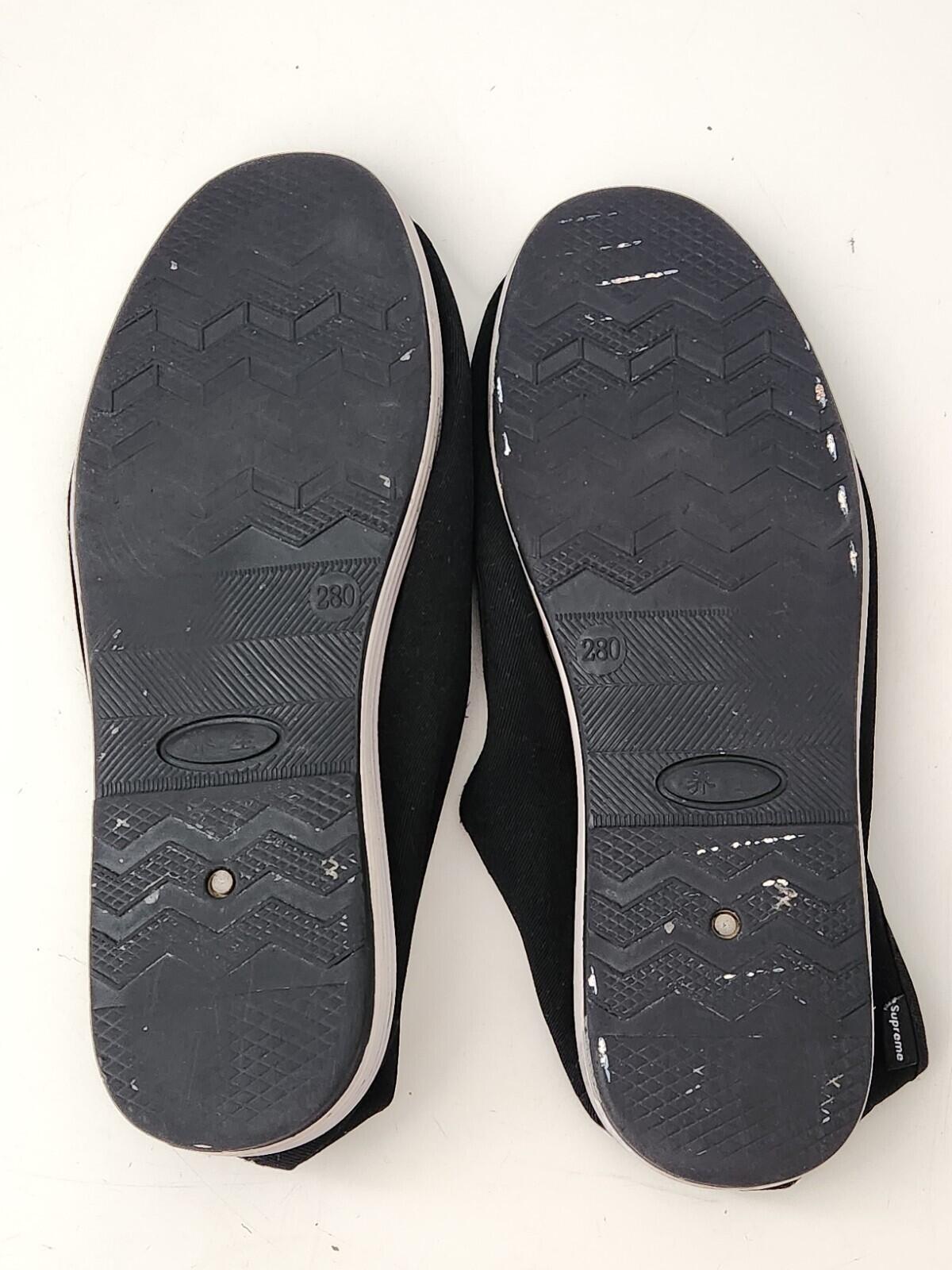 SS16 Supreme Sasquatchfabrix black slip on shoes size UK 9 US 10