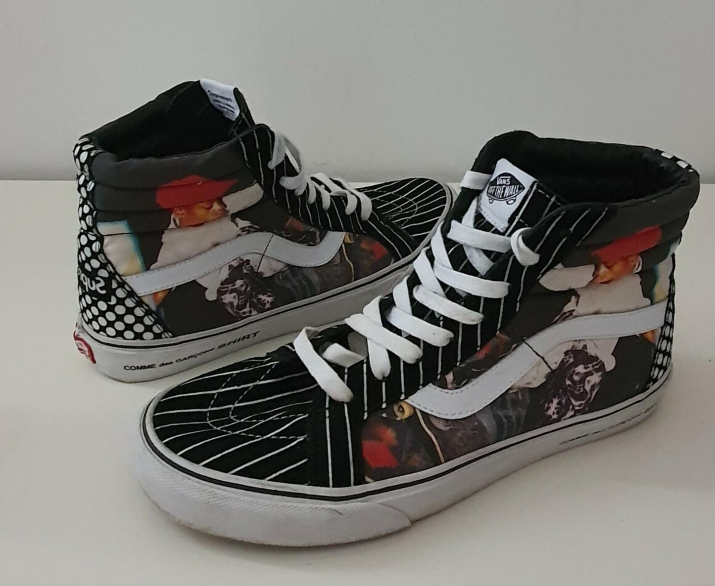 SS14 Supreme x Vans Comme Des Garçon CDG Sk8-Hi Reissue US 9 UK 8 EU 42 Vintage