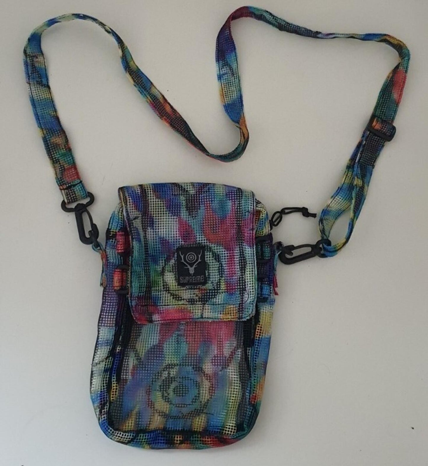 SS21 Supreme x South2 West8 heavy mesh game bag Multicolour shoulder bag