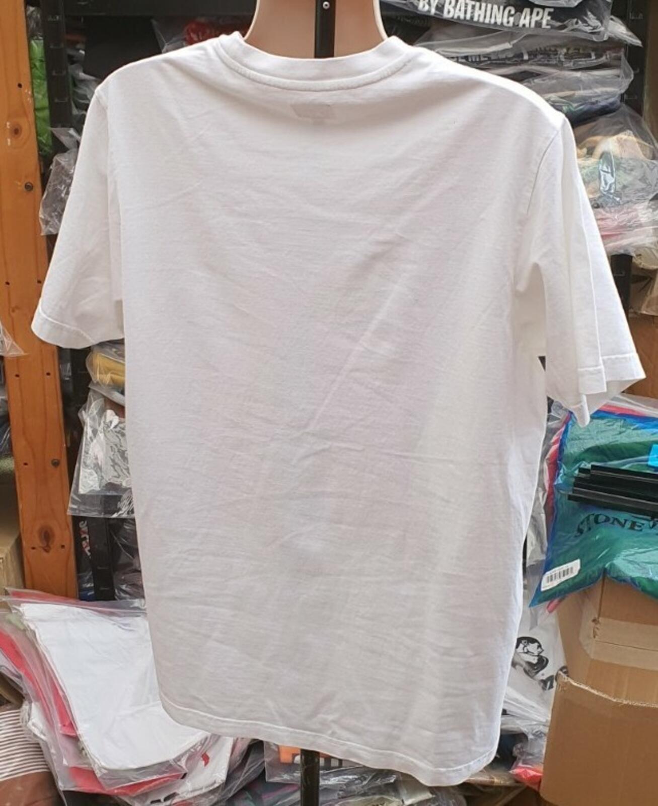 SS19 Supreme Mesh Stripe Pocket tee S/S Top size L Large white t-shirt box logo