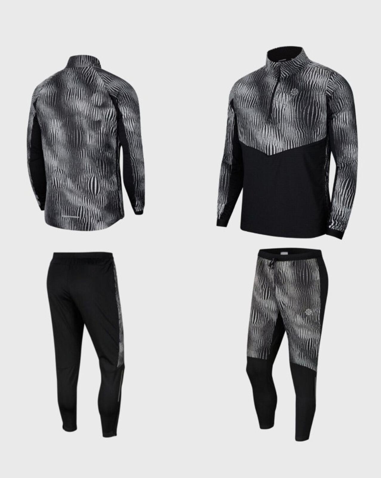 NIKE Dry Fit Thermore Running Half Zip Jacket + Pants Full Set Size M