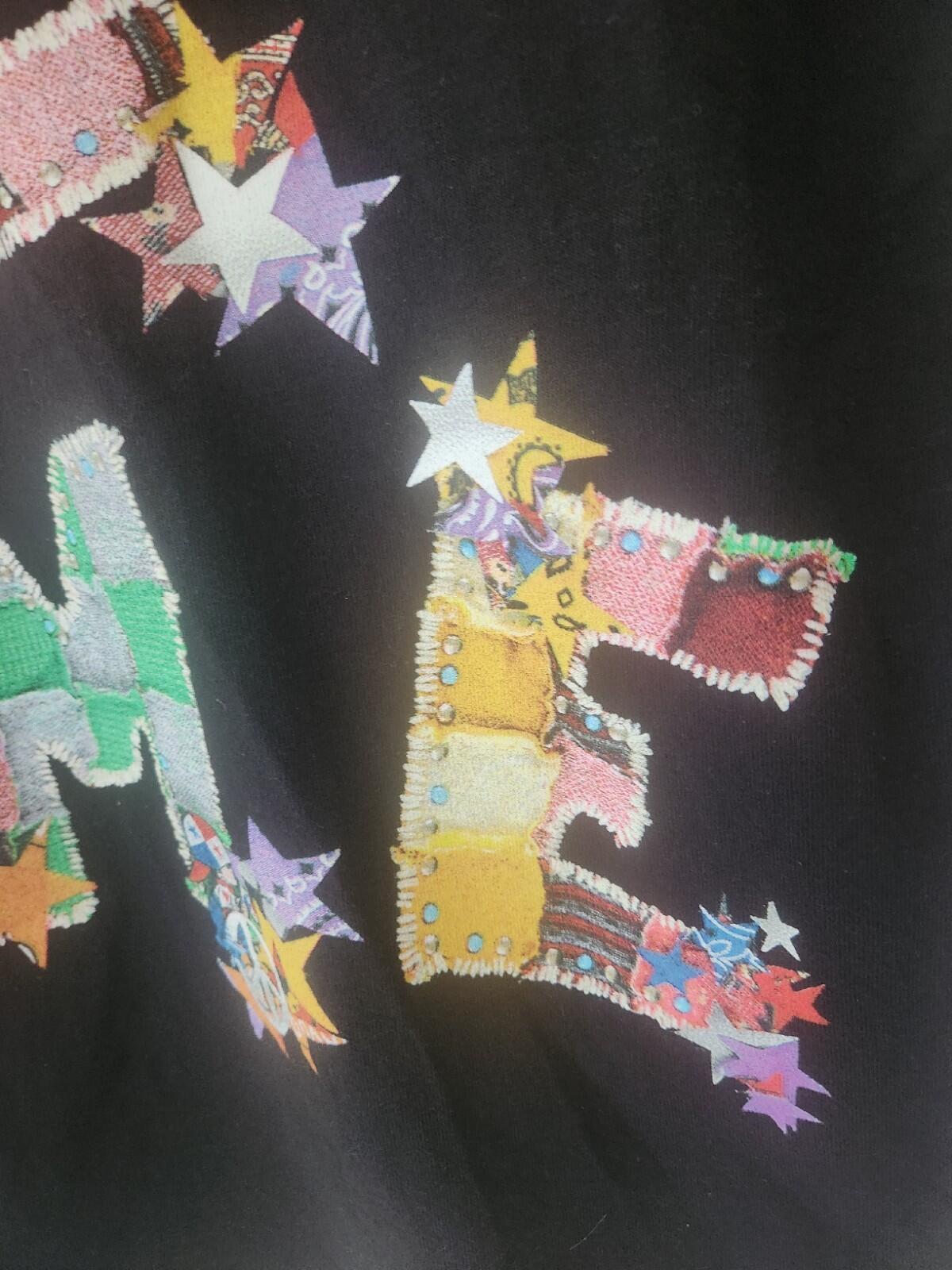 SS24 Supreme Patchwork T-Shirt M Medium Schwarz T-Shirt Artwork von Shaun Crawford