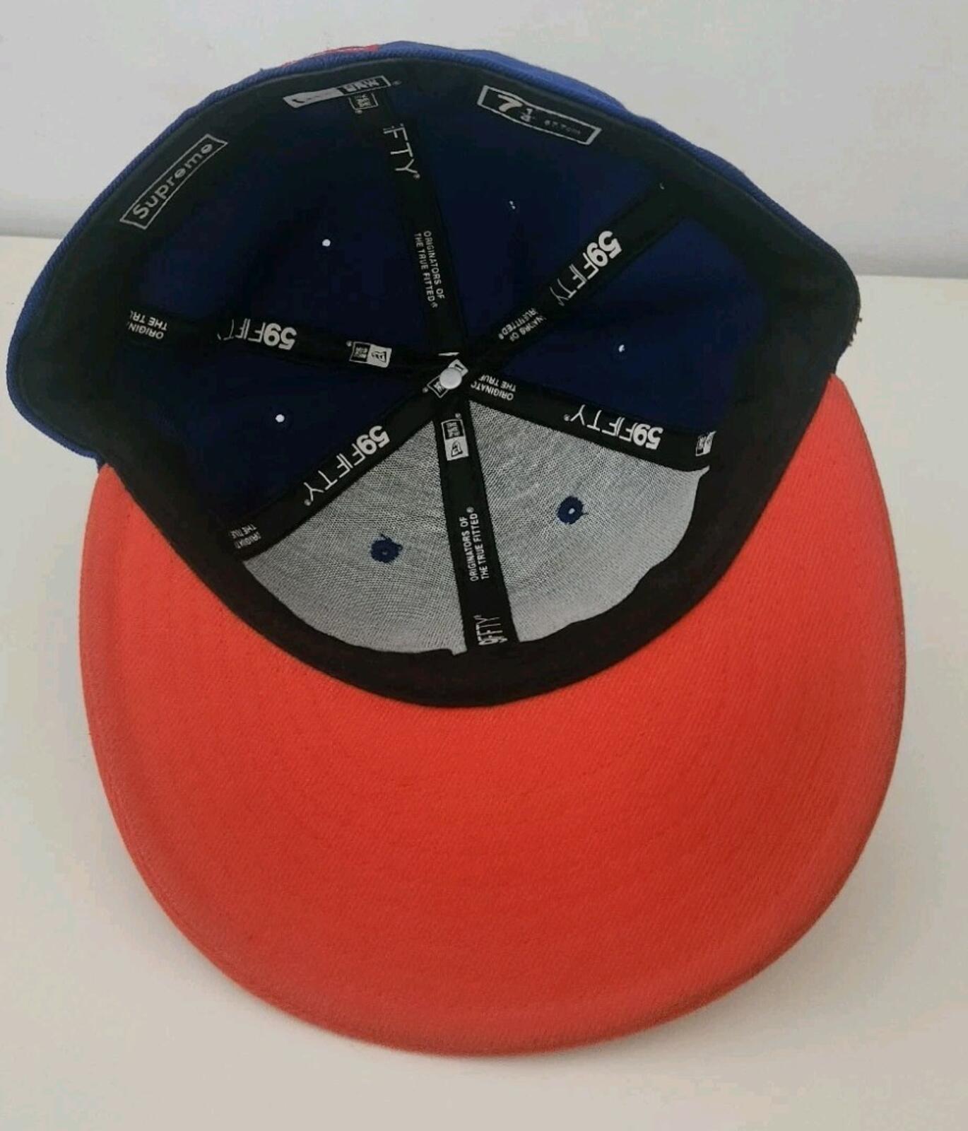 FW10 Supreme SNY New Era Cap Blue Size 7 1/4