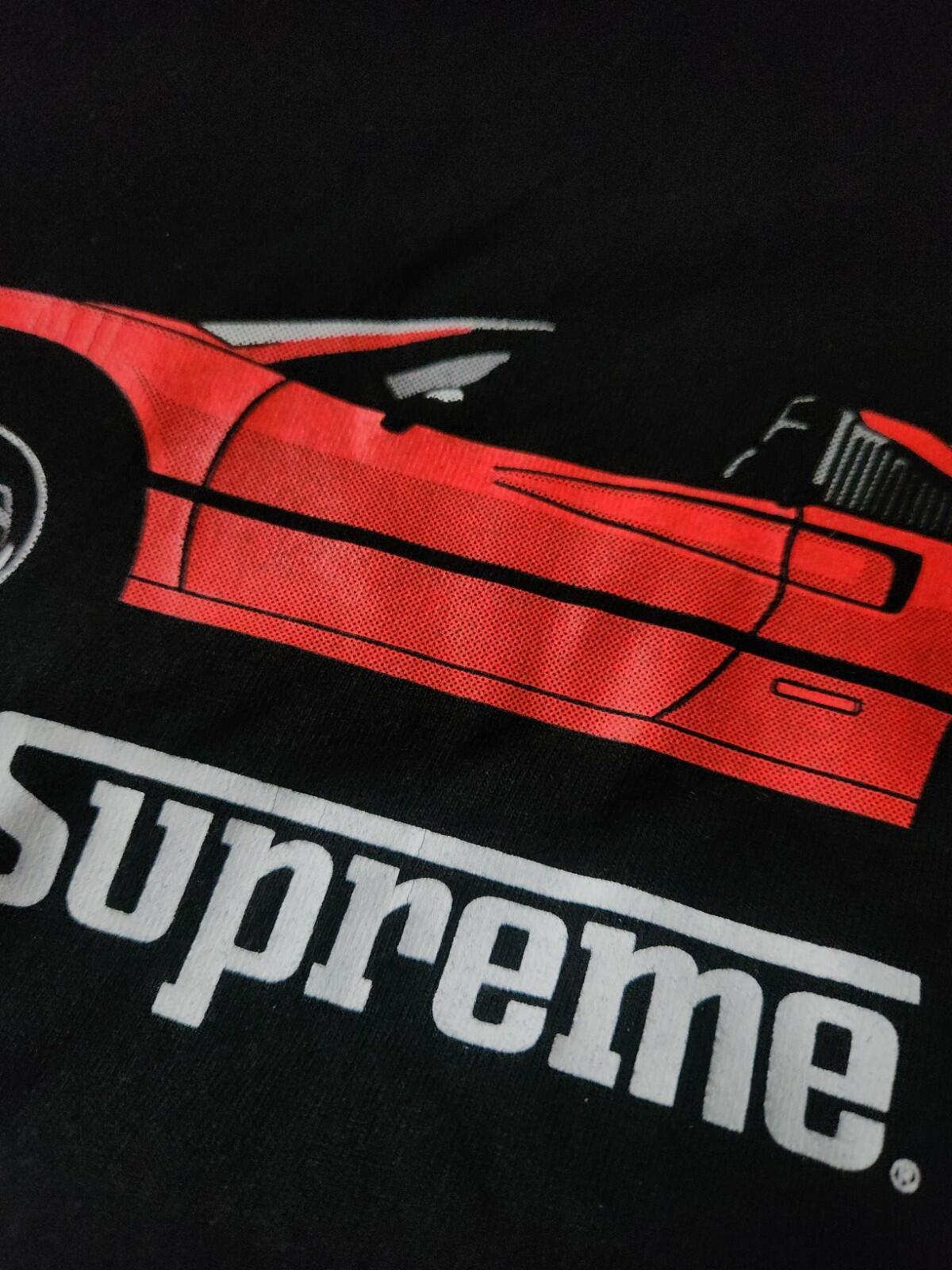 SS13 Supreme GT Tee size M medium black T-shirt 2013 Vintage red Ferrari Car