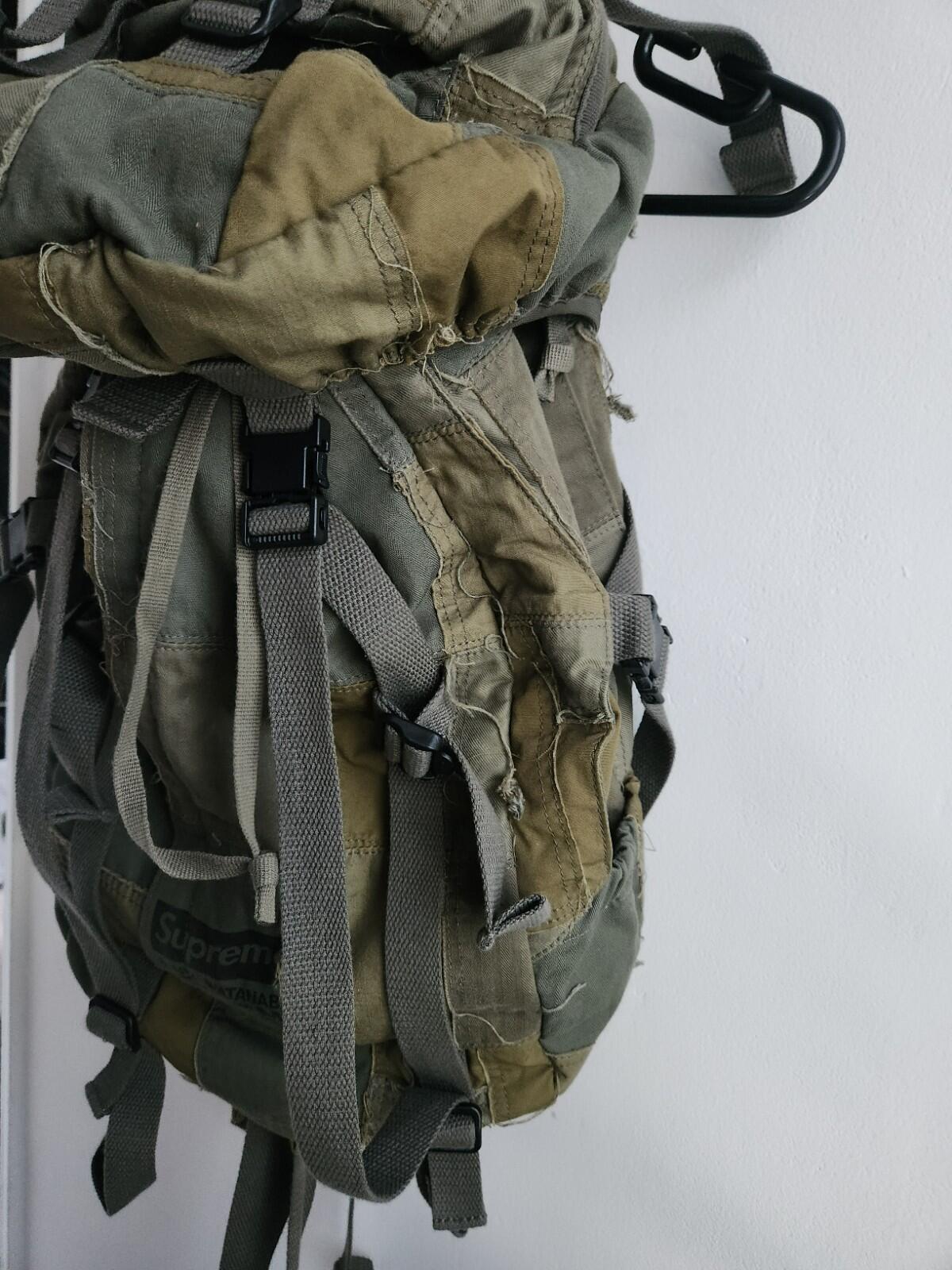 Mochila Supreme x JUNYA WATANABE CDG MAN Patchwork Oliva Otoño/Invierno 2021