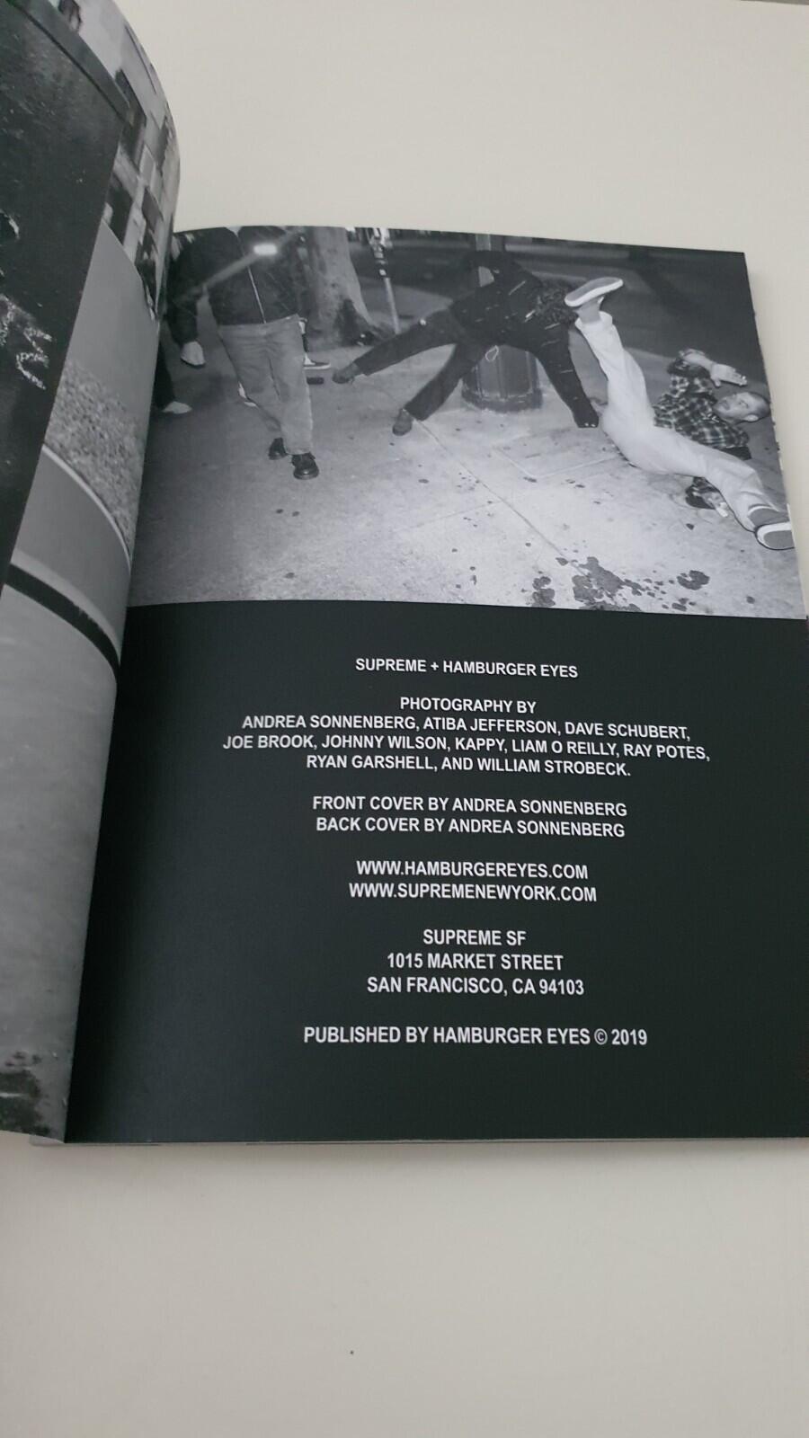 FW19 Supreme Hamburger Eyes SF Zine Lookbook San Francisco Opening