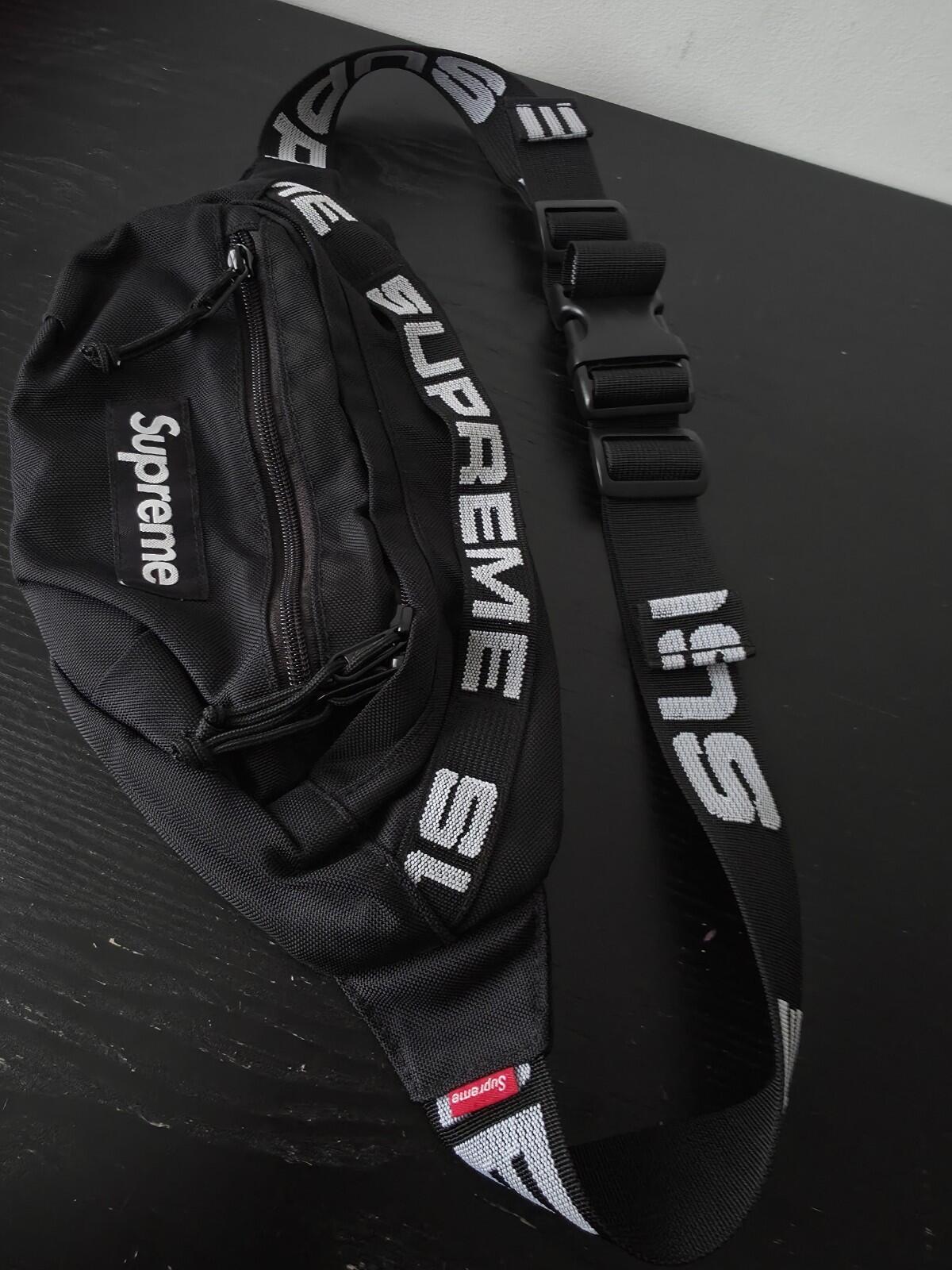 SS18 Supreme Waist Bag Shoulder Black
