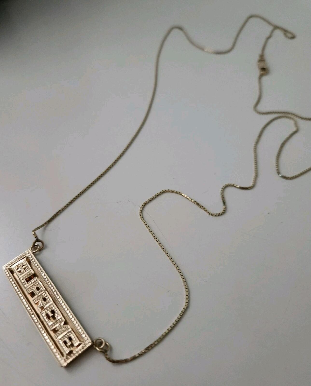 SS20 Supreme Name Plate 14K Gold Anhänger + Kette Gelbe Halskette gestempeltes Logo