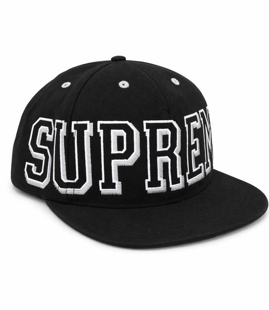 FW13 Supreme Banner 5-panel Black Cap ASAP ROCKY