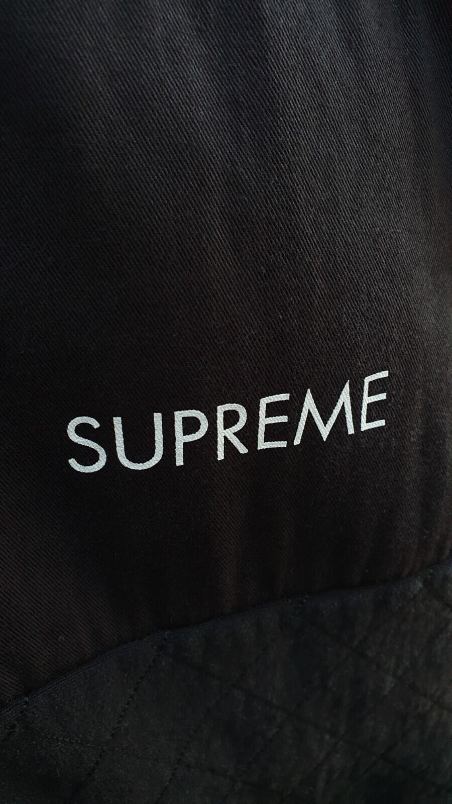Supreme Vintage Hooded Jacket Heavyweight Paneled Sweatshirt Black Size XL