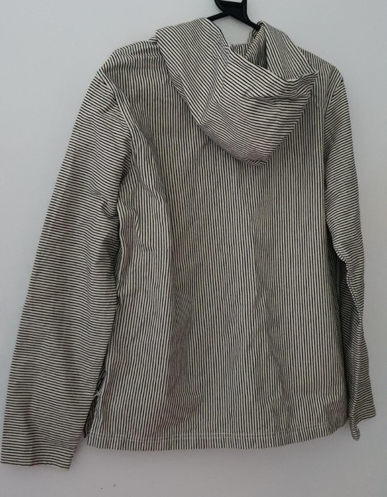 SS13 Supreme Baja Striped Denim Hooded Shirt Size M