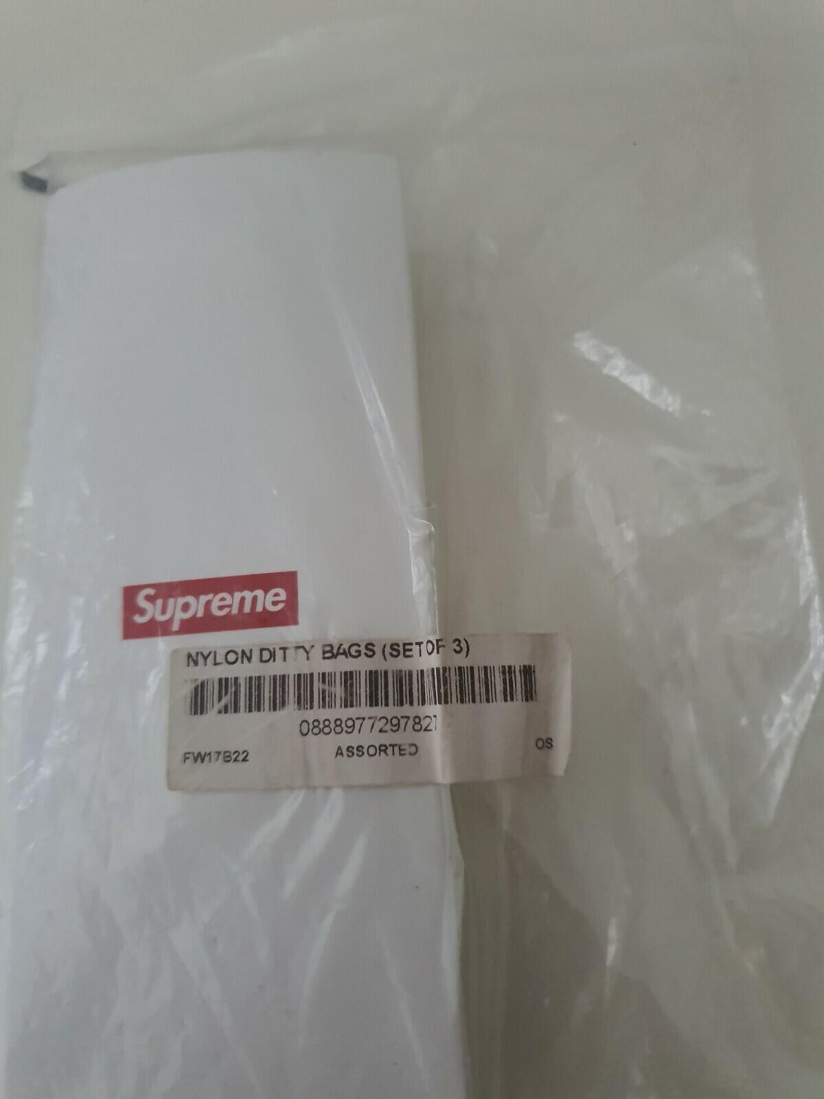 FW17 Supreme Nylon Ditty Bags ( set of 3)  green black pink