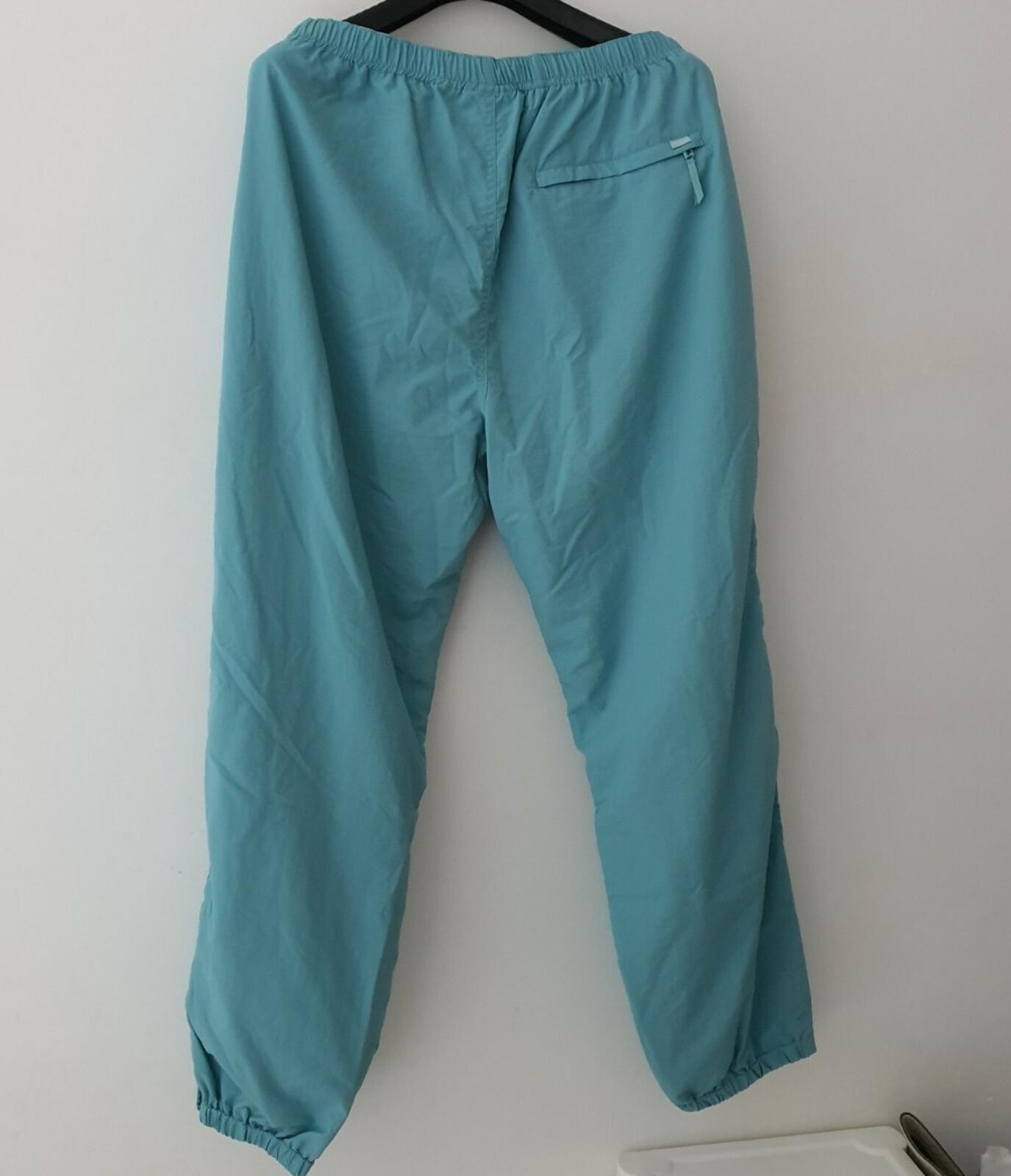 SS18 Supreme Tonal Taping Nylon Track Pant Pale Green Size L