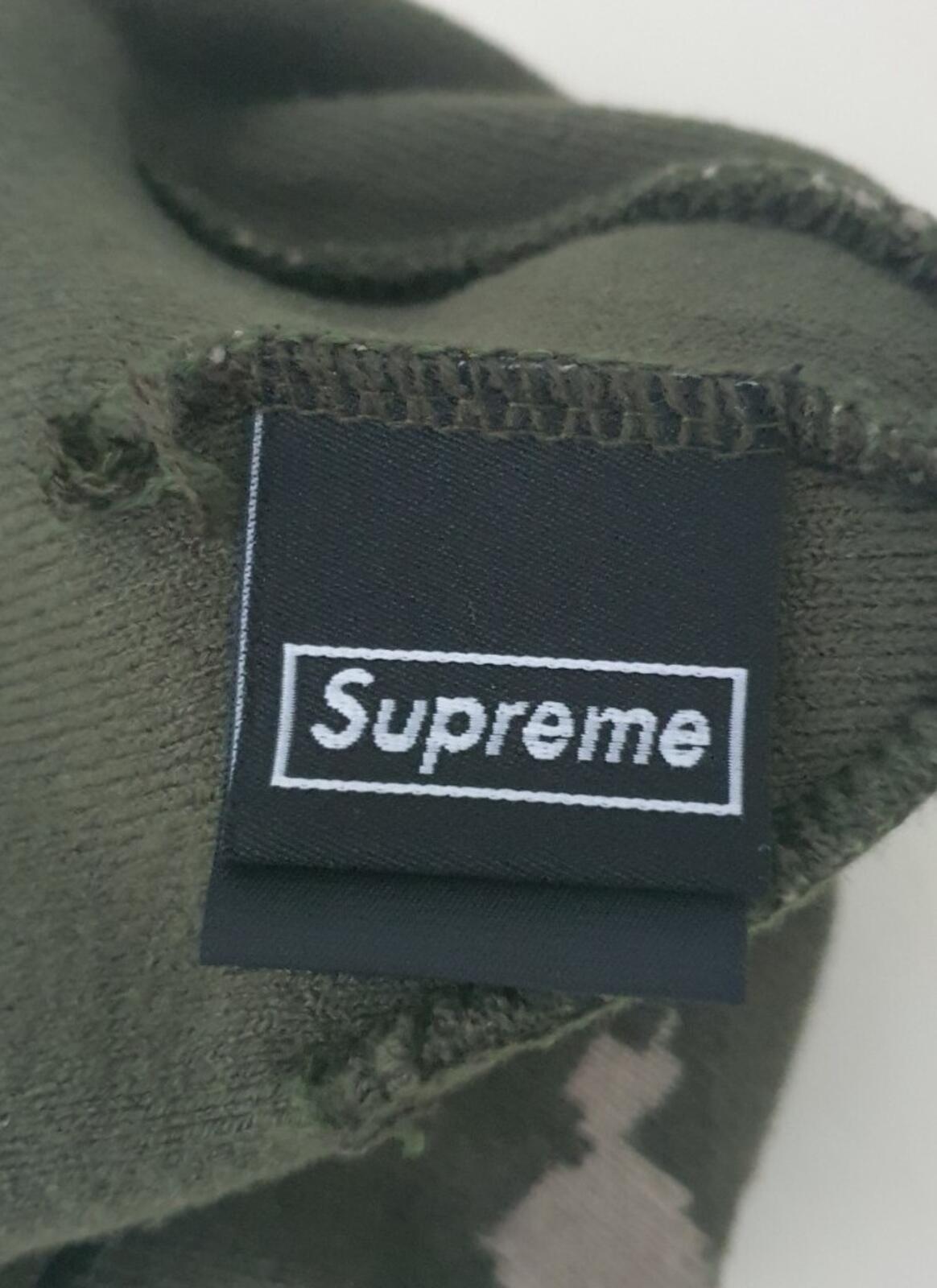 FW21 Supreme New Era box logo beanie olive Russian camo Hat