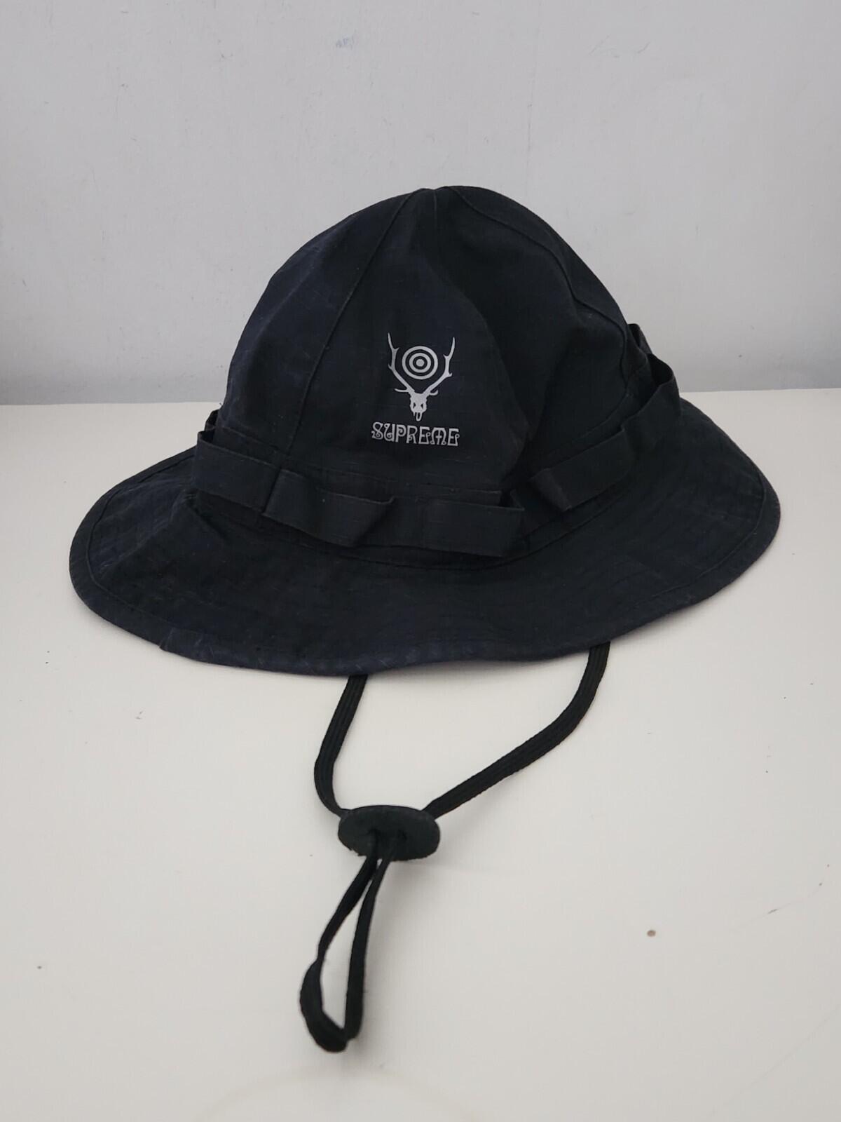 SS19 Supreme South2 West8 sombrero jungla Talla M/L Negro gorro pescador Triturador Impermeable