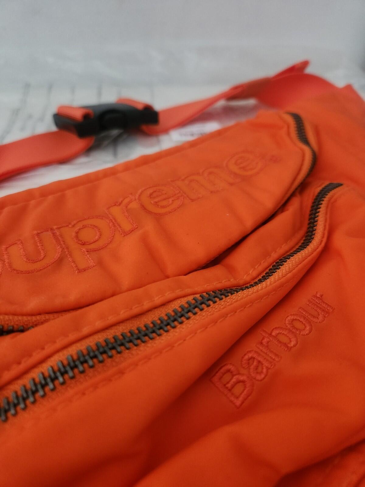 HW20 Supreme Barbour Gürteltasche aus gewachster Baumwolle wasserabweisend